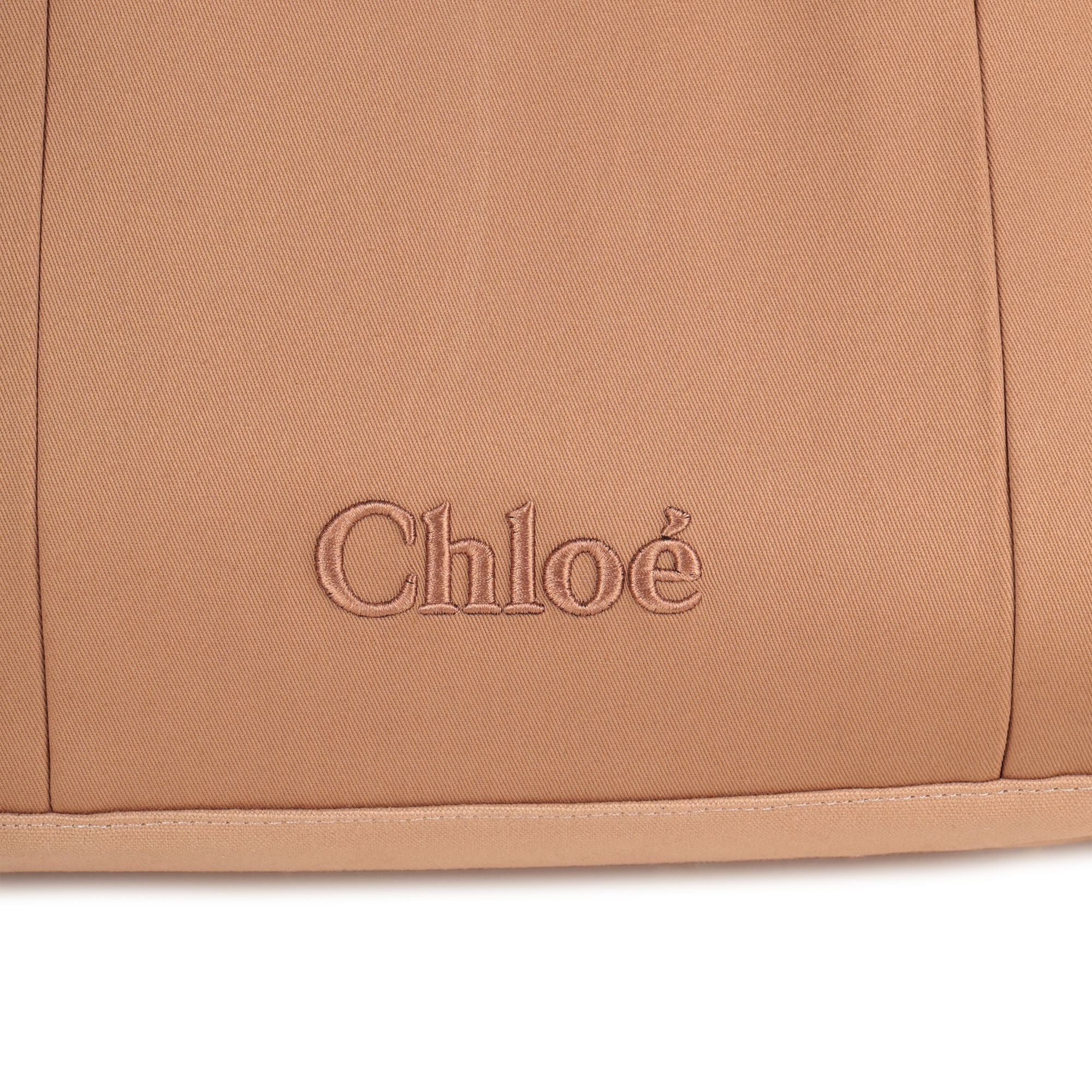 Multi-Pocket Canvas Changing Bag with Matching Accessories Chloe