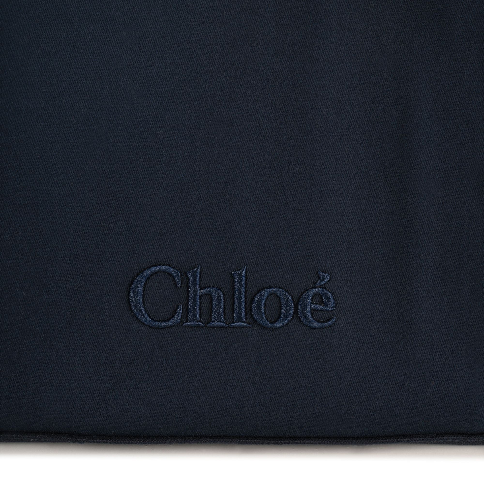 Multi-Pocket Canvas Changing Bag with Matching Accessories