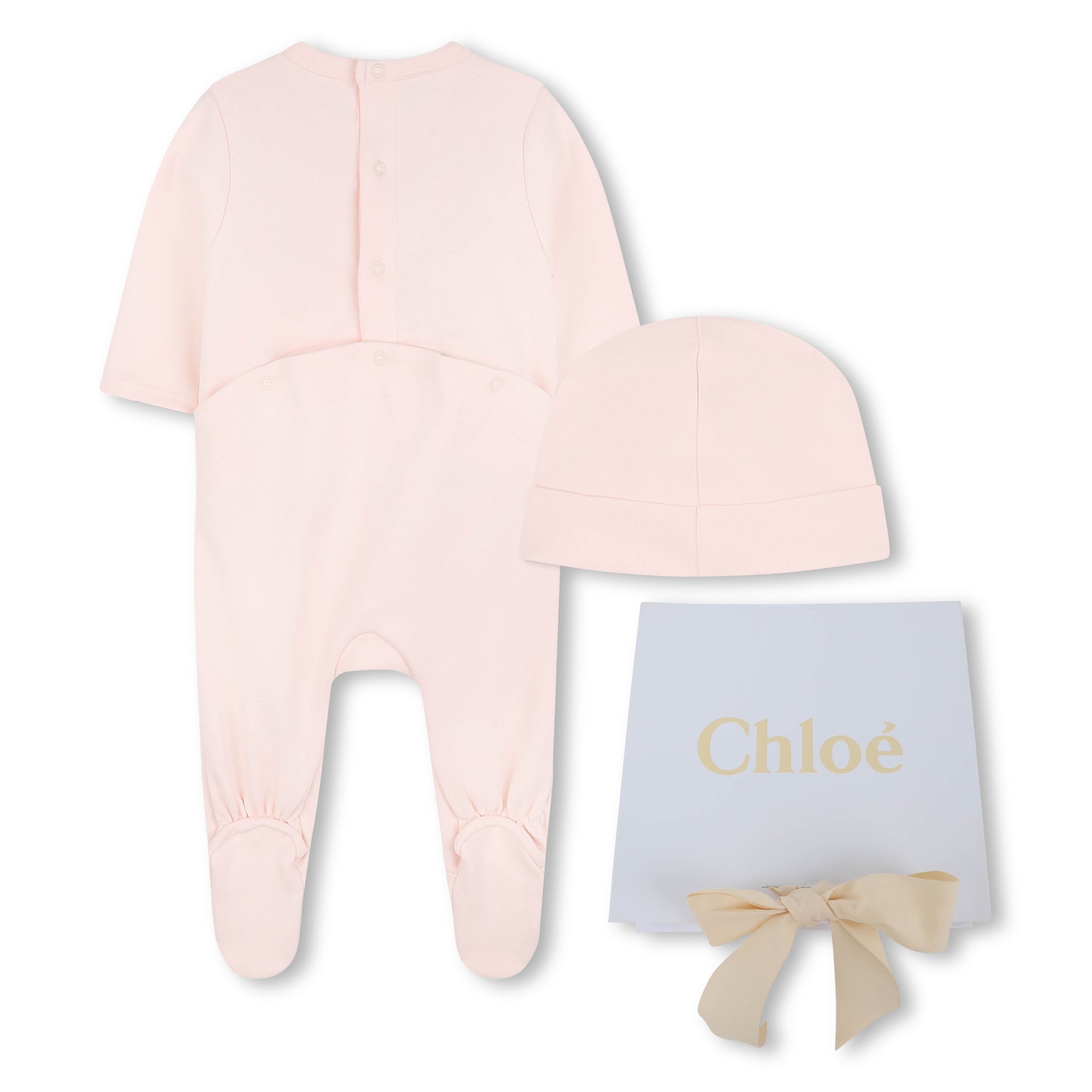 Organic Cotton Baby Pyjamas Set with Matching Beanie