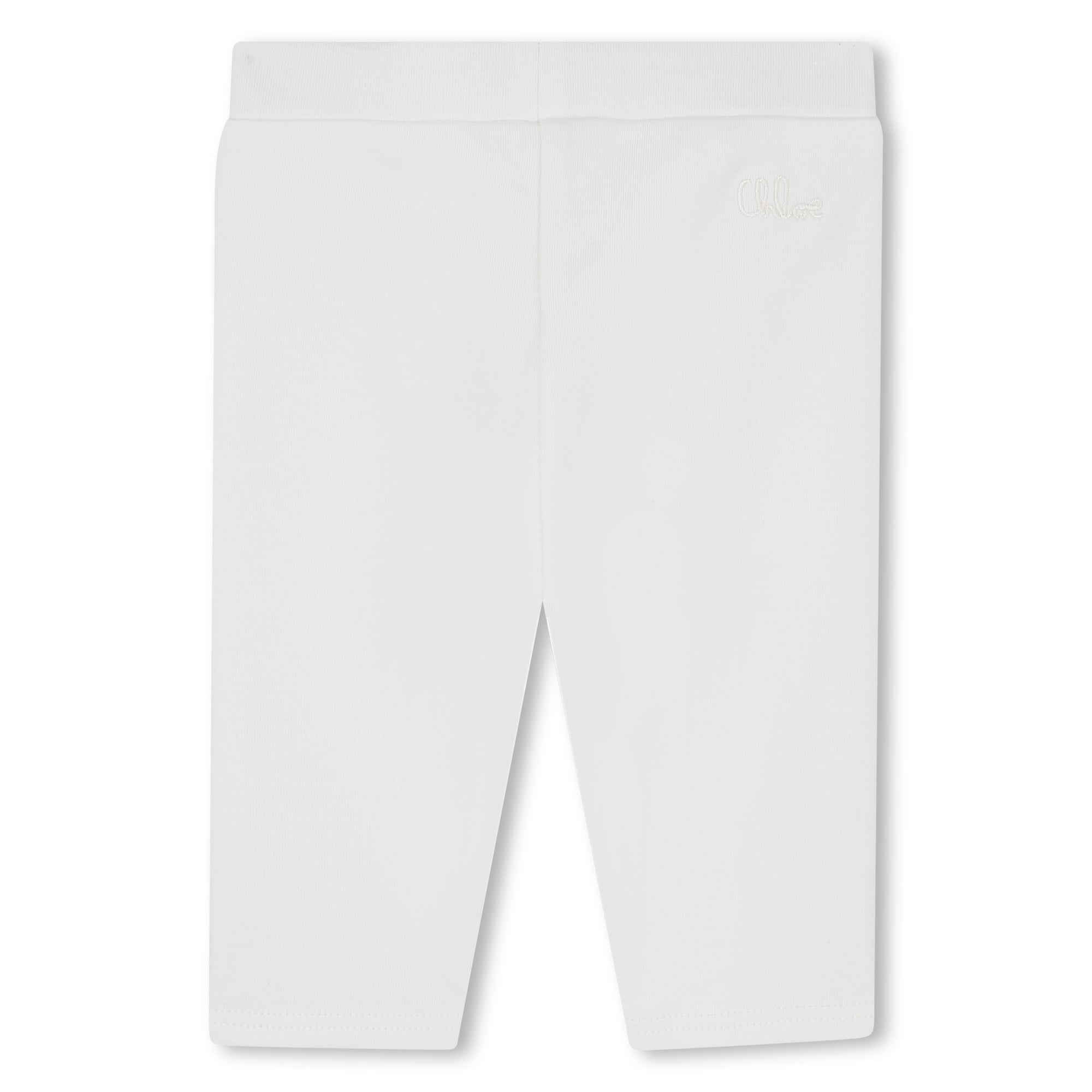 Organic Cotton Baby Dress and Leggings Set with Embroidered Detailing