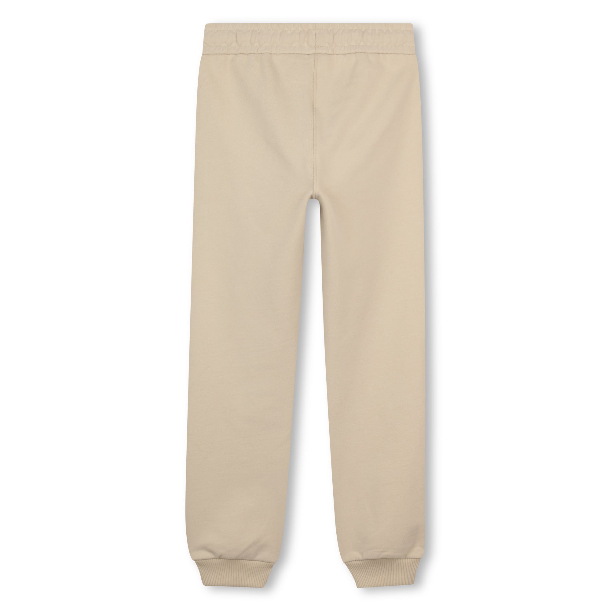Girls Organic Cotton French Terry Pants in Beige Chloe