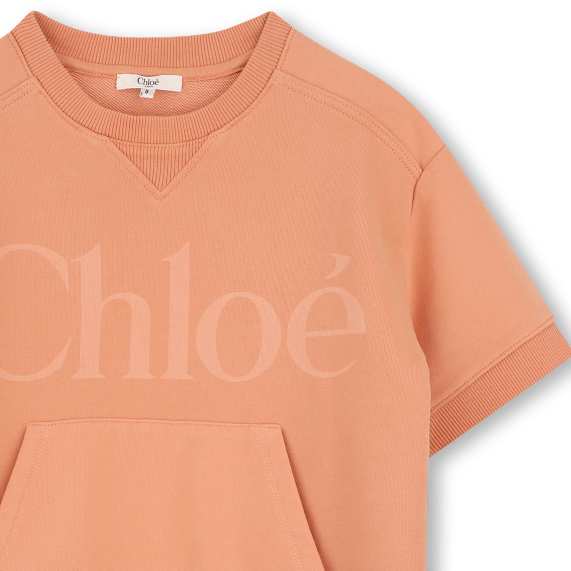 Organic Cotton French Terry Dress with Kangaroo Pocket Chloe