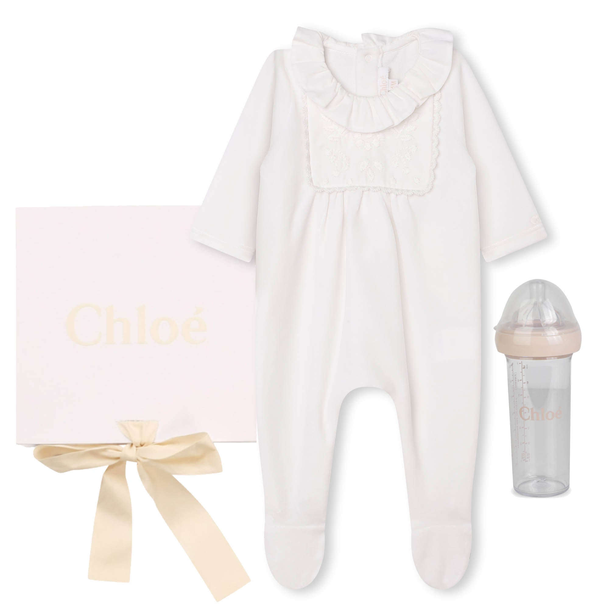 Organic Cotton Pyjama Set with Bottle Chloe