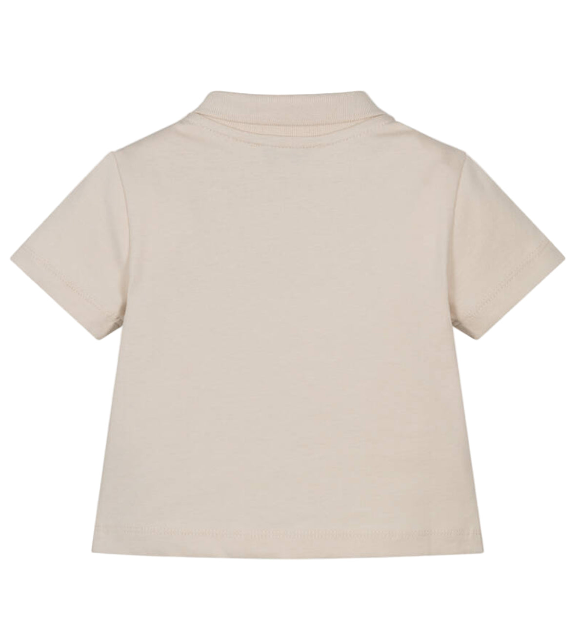 Baby Polo Shirt with Pocket Detail, Beige