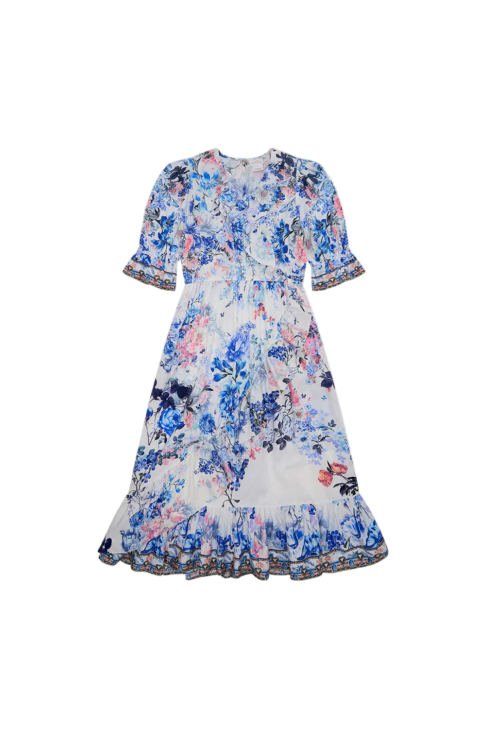 Tuscan Moondance Kids Ruffle Wrap Maxi Dress