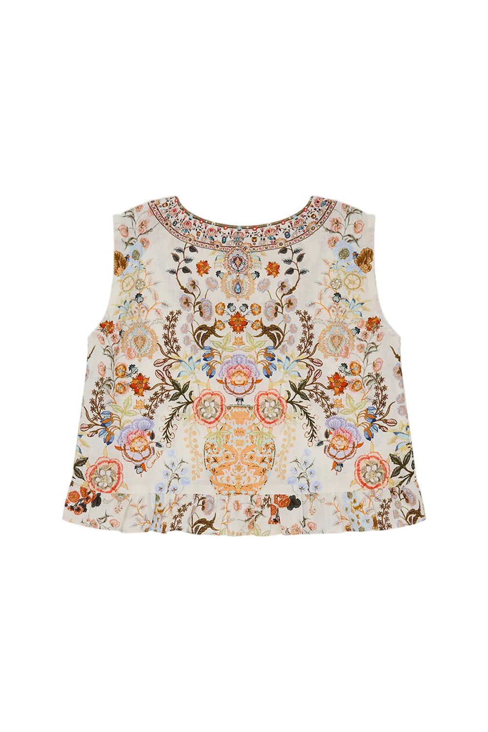 Heirlooms Frill Hem Crop