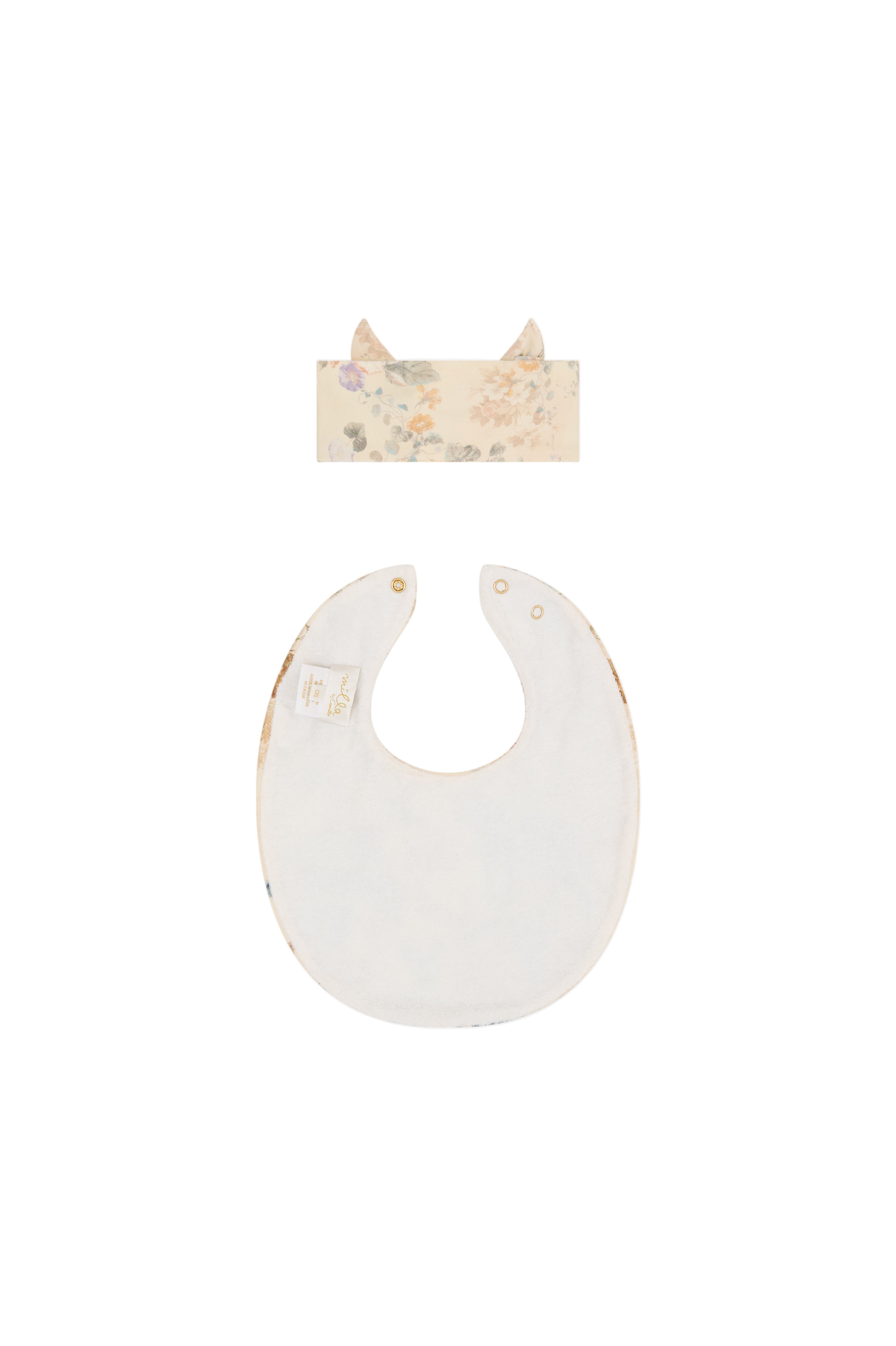Antiquity Babies Oversized Bib and Headband Set