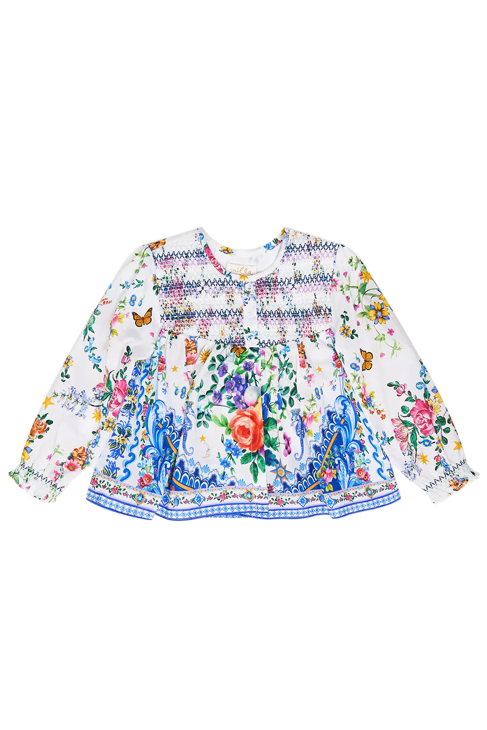 Tiles Darls Babies Jacket With Shirring