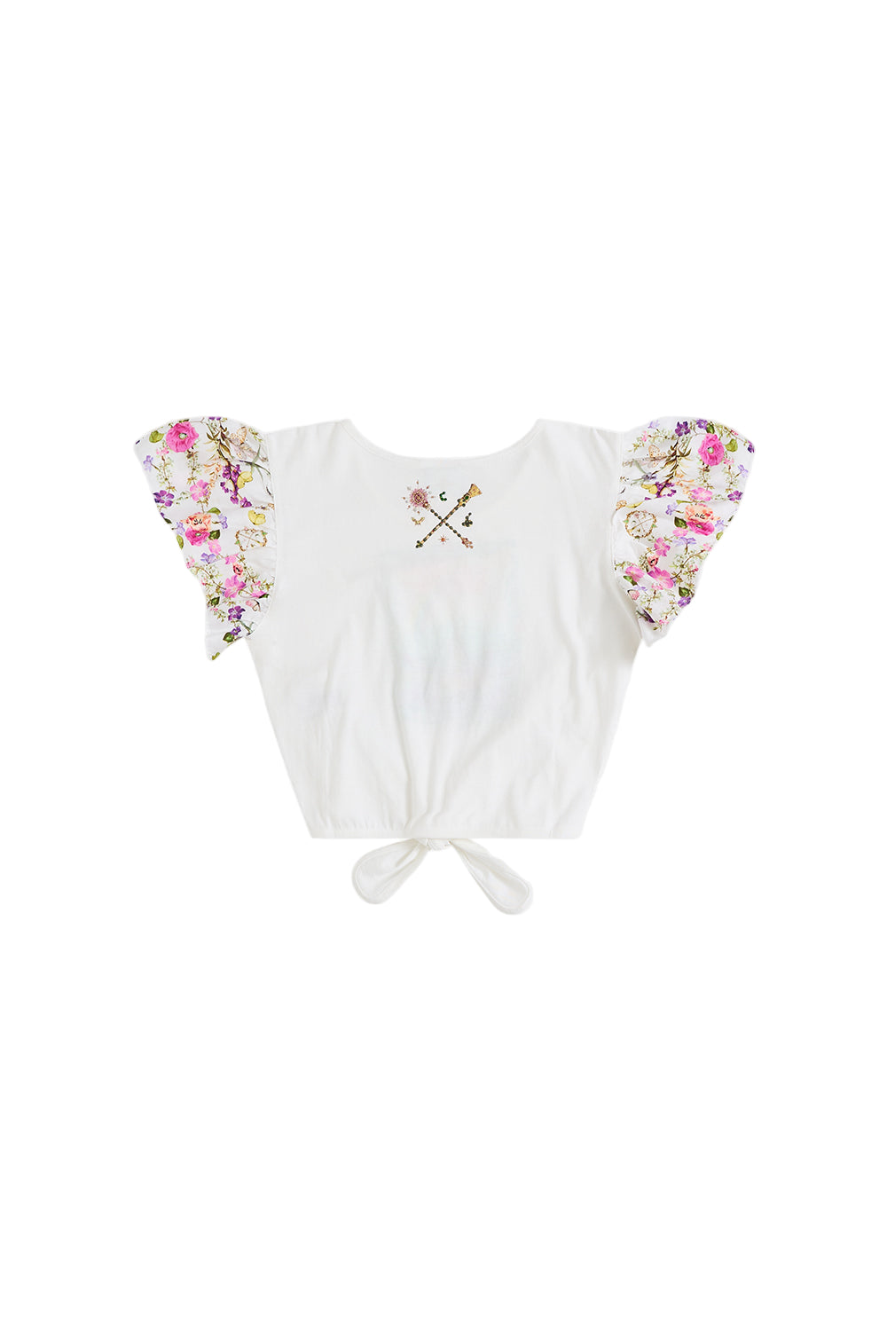 Wicked Munchkinland Kids Cropped Tee With Tie