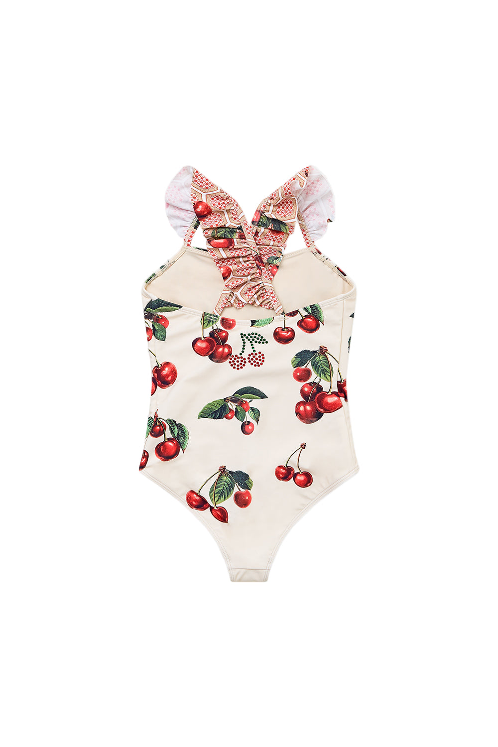 Notes From The Road Kids Straight Neck One Piece With Frill Straps Camilla