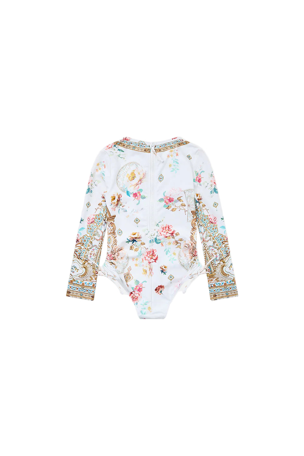 Ottoman Dynasty Kids Ruched Tie Side Long Sleeve Paddlesuit