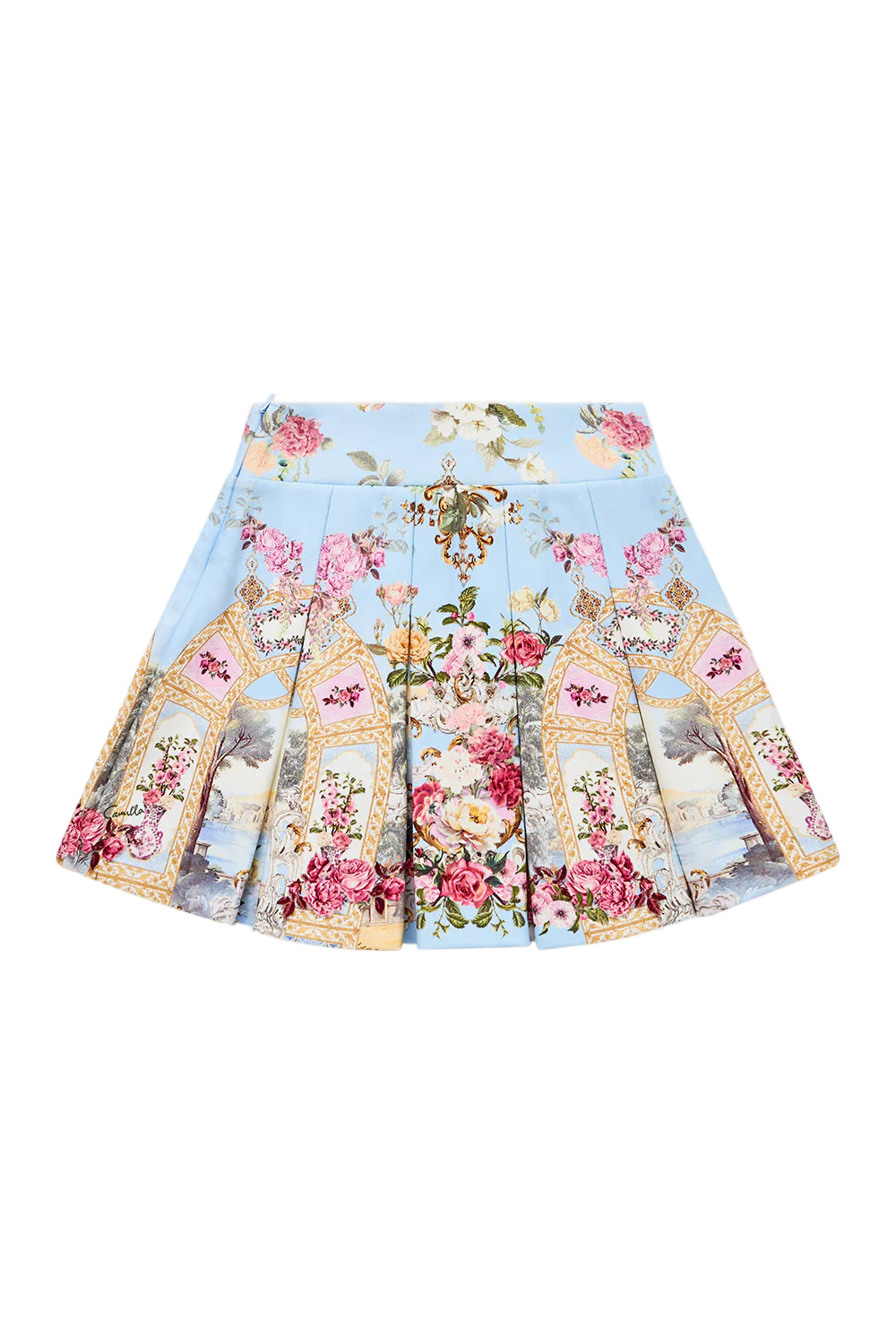 Tiled In Time Kids Mini Skirt With Box Pleats Camilla