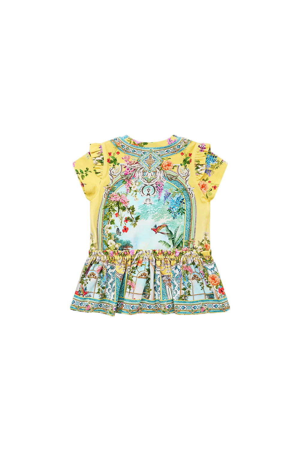 Tales Of Topkapi Palace Babies Tee Dress With Shoulder And Hem