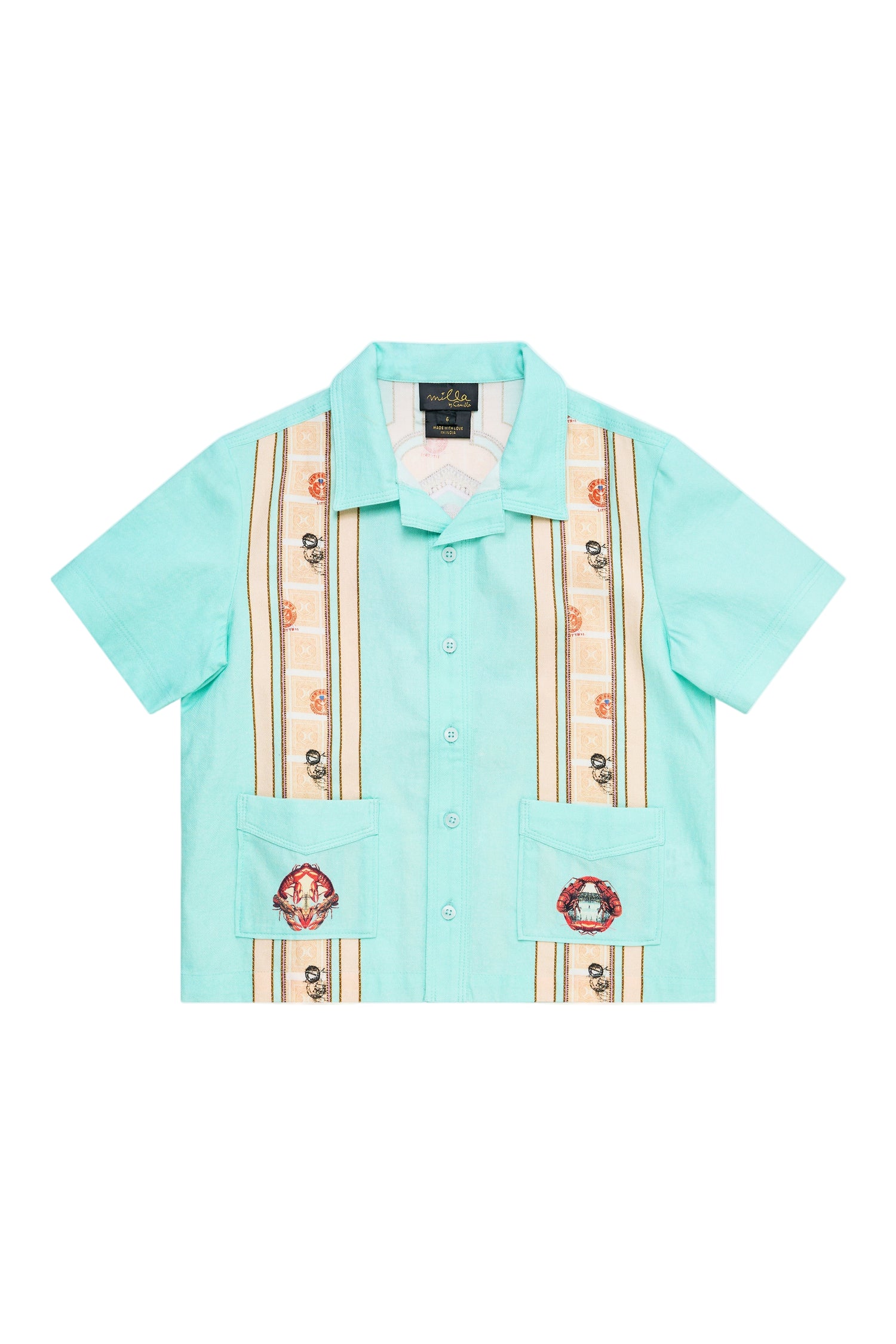 With Love From Turkiye Boys Short Sleeve Cabana Shirt