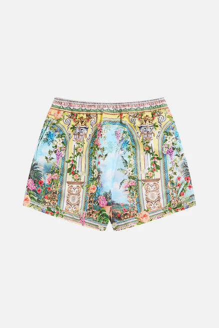 Tales Of Topkapi Palace Boys Mid Length Boardshort With Elastic Waist
