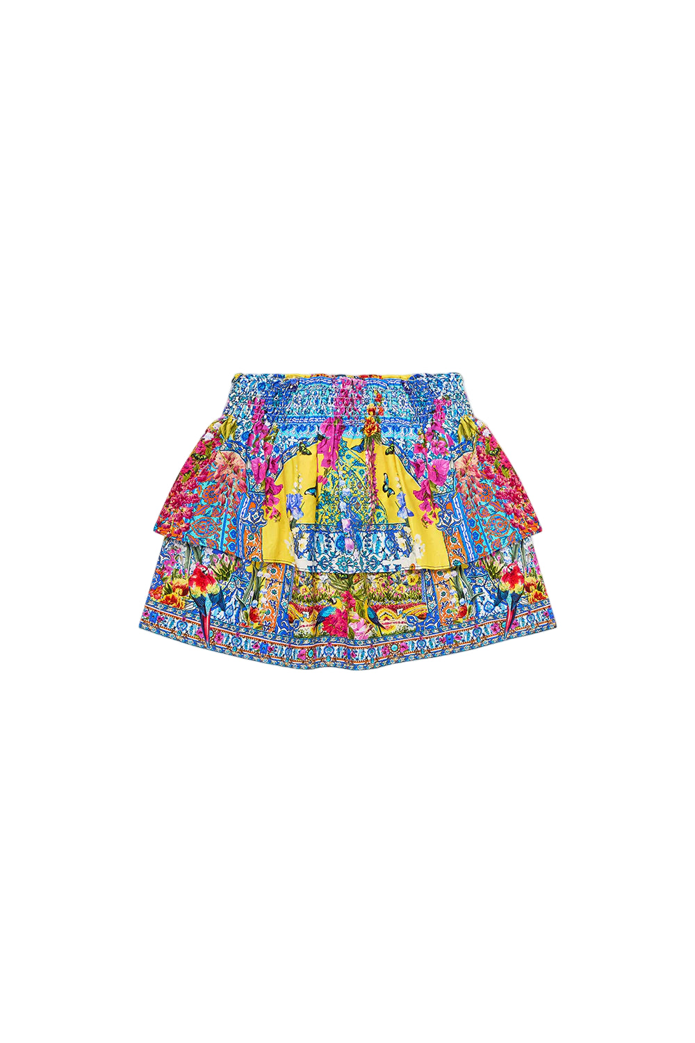 Sultanahmet Summer Kids Layered Mini Skirt W Baby Locked Edges