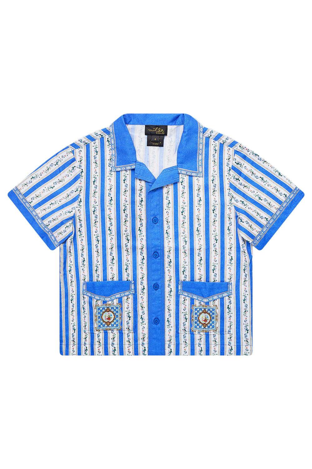 Ottoman Opulence Boys Short Sleeve Cabana Shirt Camilla