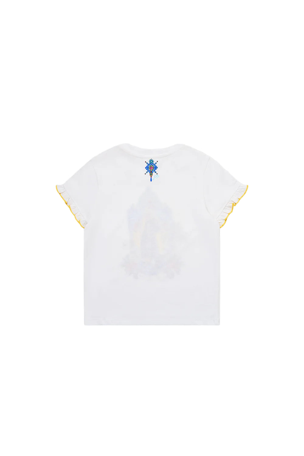 Sultanahmet Summer KidsFrill Sleeve Tee With Babylocked Edge