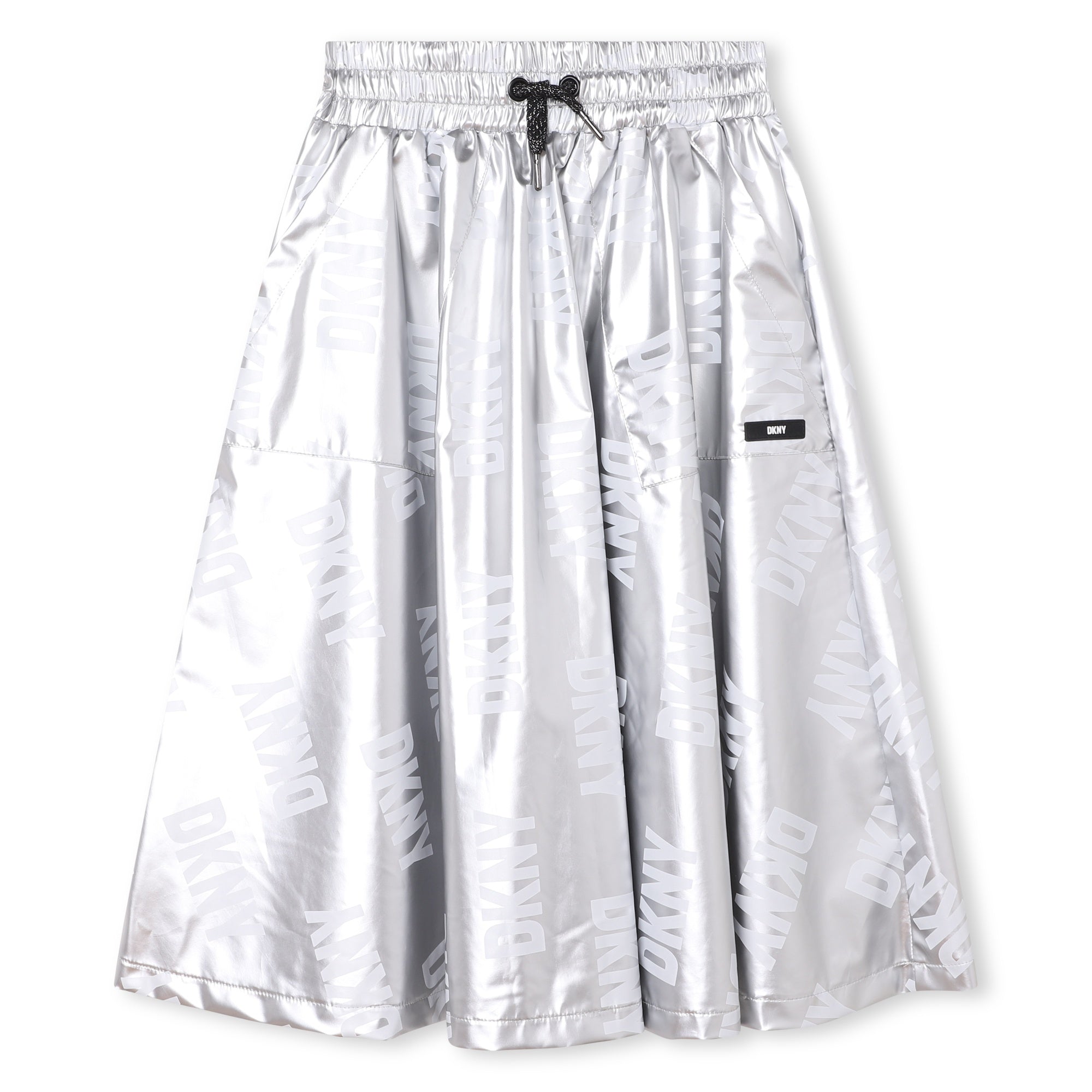 Silver Midi Skirt DKNY