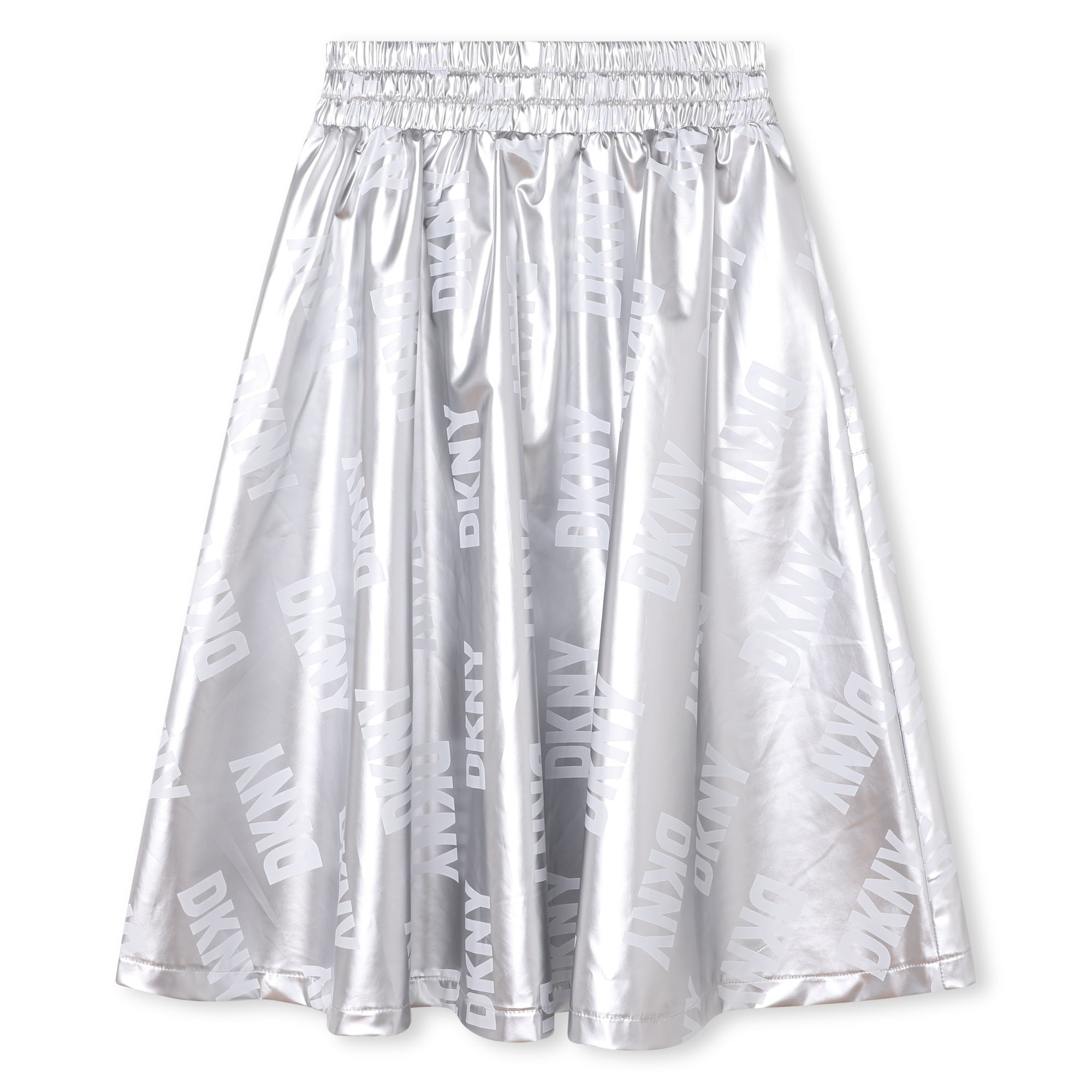 Silver Midi Skirt DKNY
