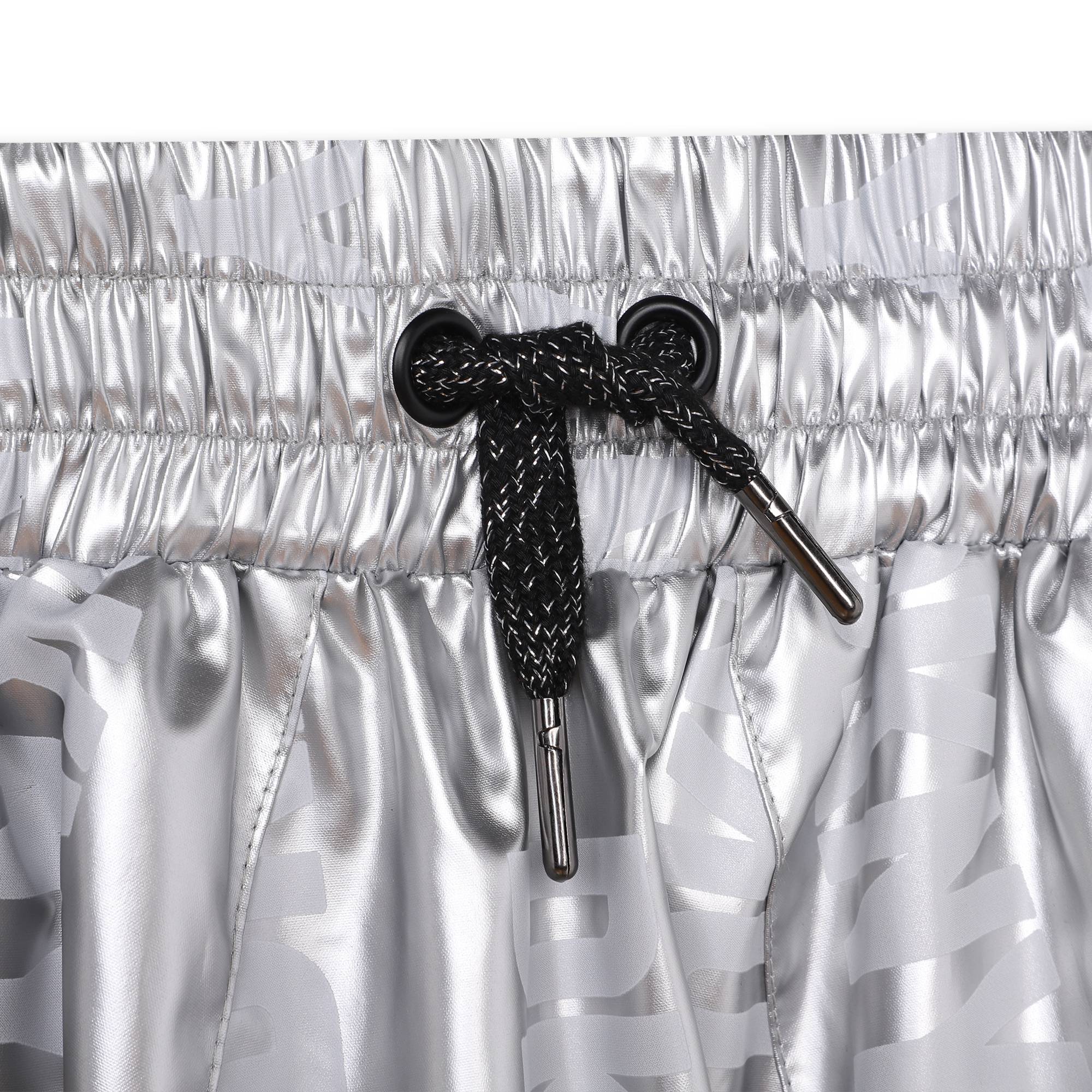Silver Midi Skirt