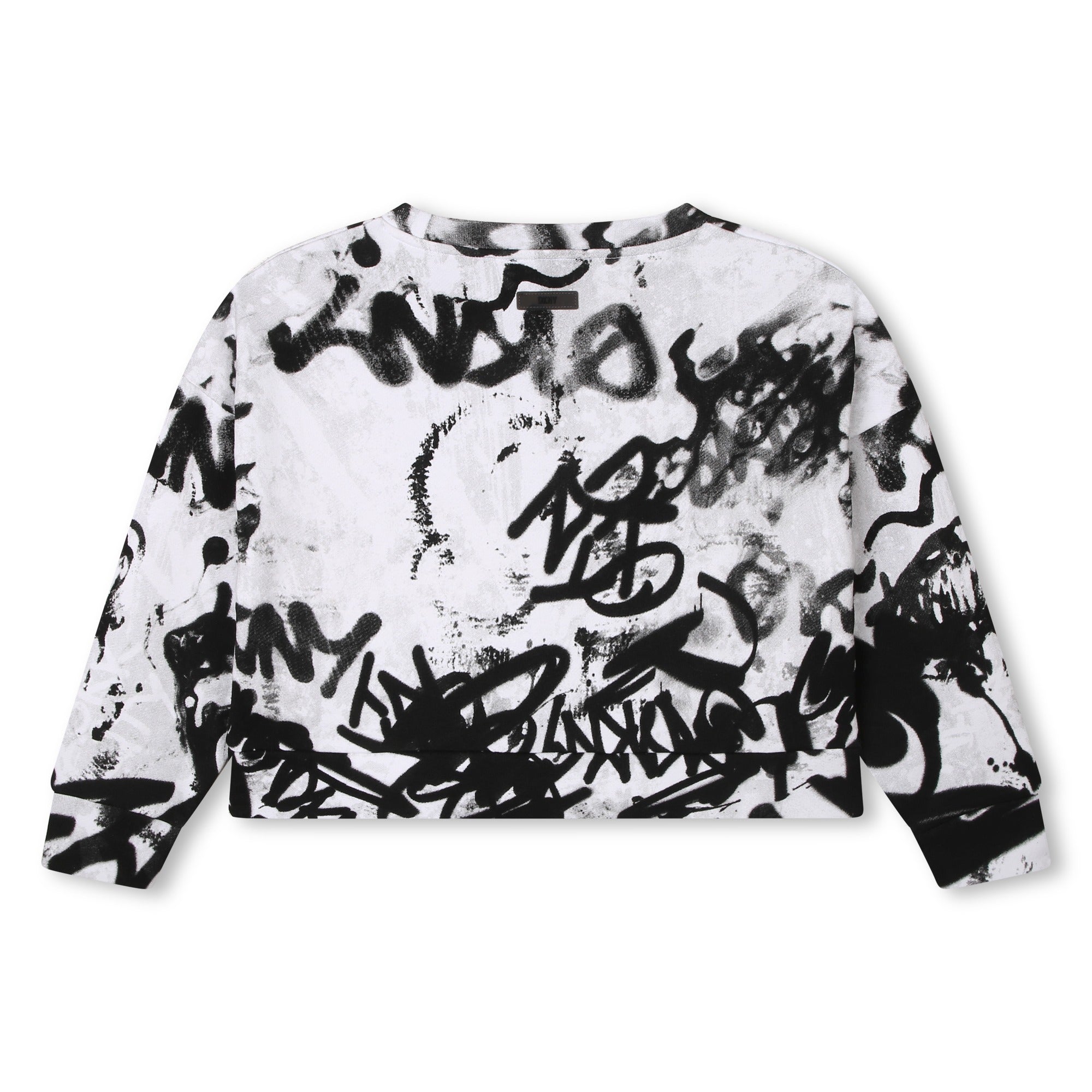 Graffiti Cotton Sweatshirt DKNY