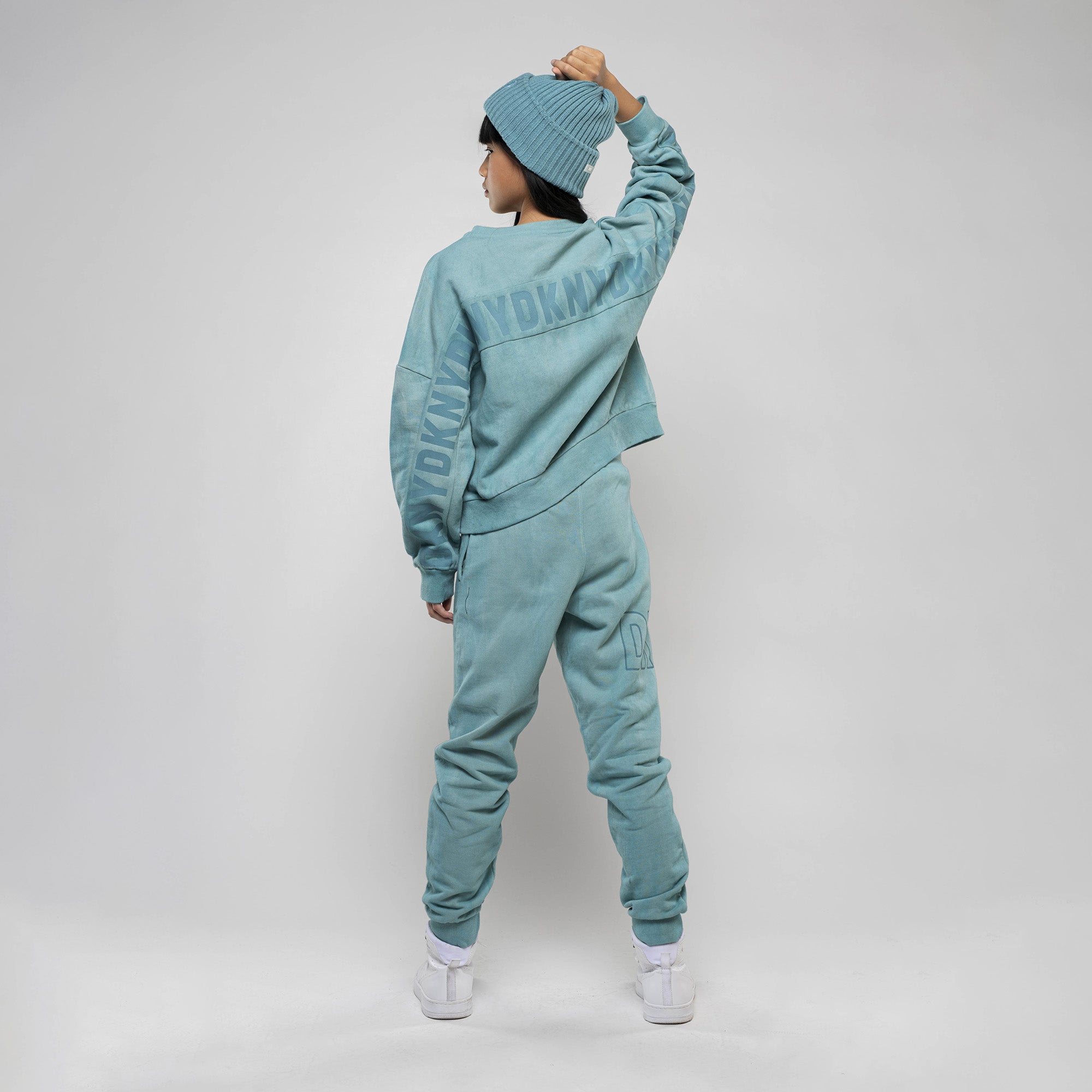 Knitted Turn-Up Hat DKNY