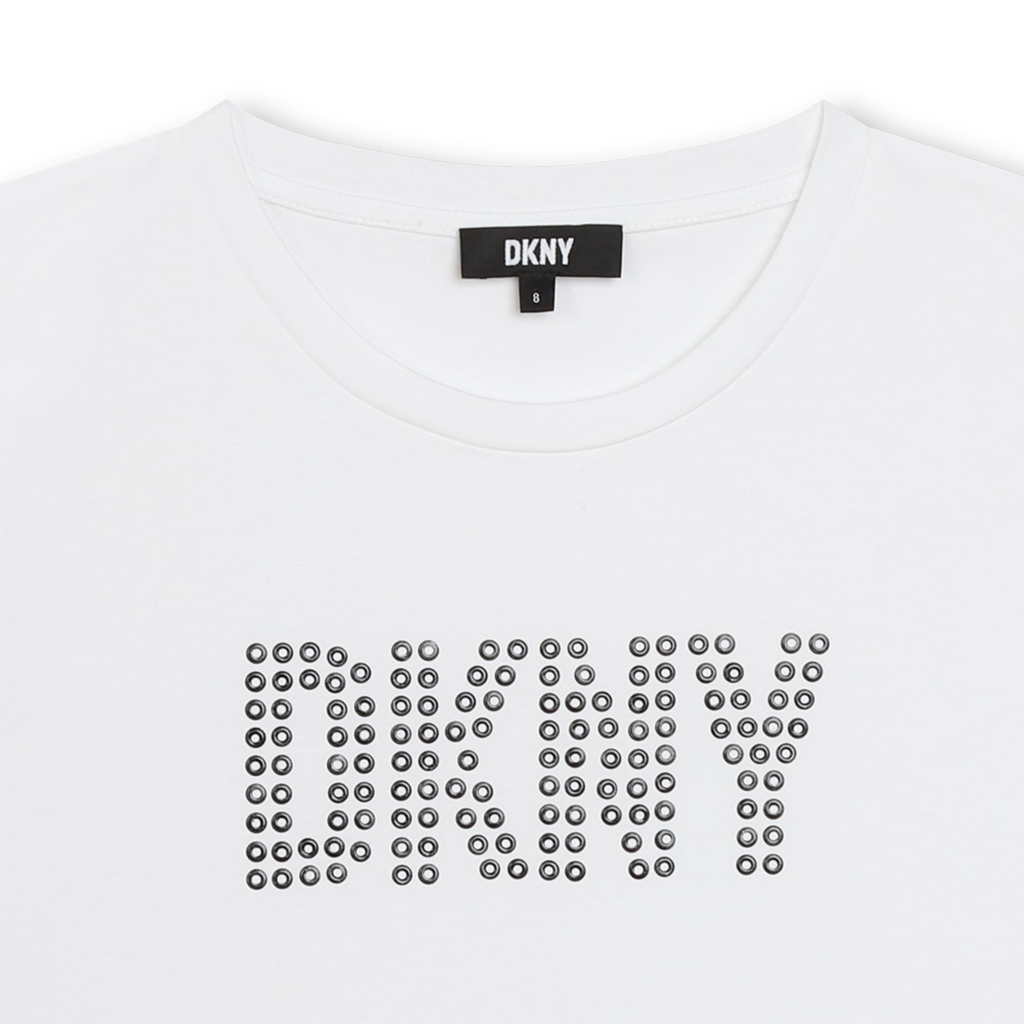 Metallic Stud Short Sleeve Tee DKNY