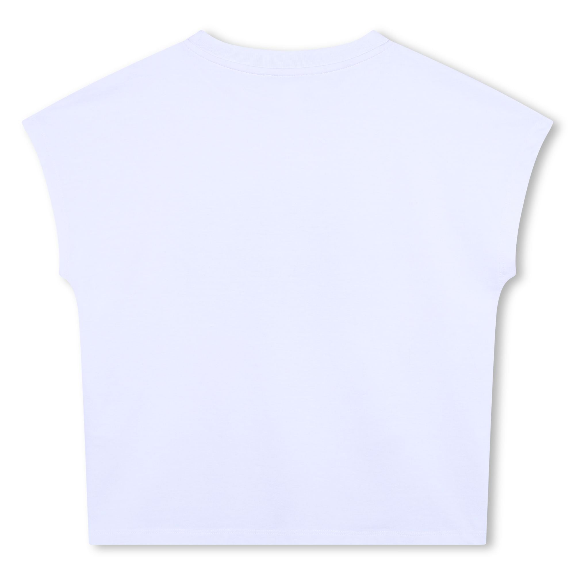 White Short Sleeves Kids Tee-Shirt DKNY