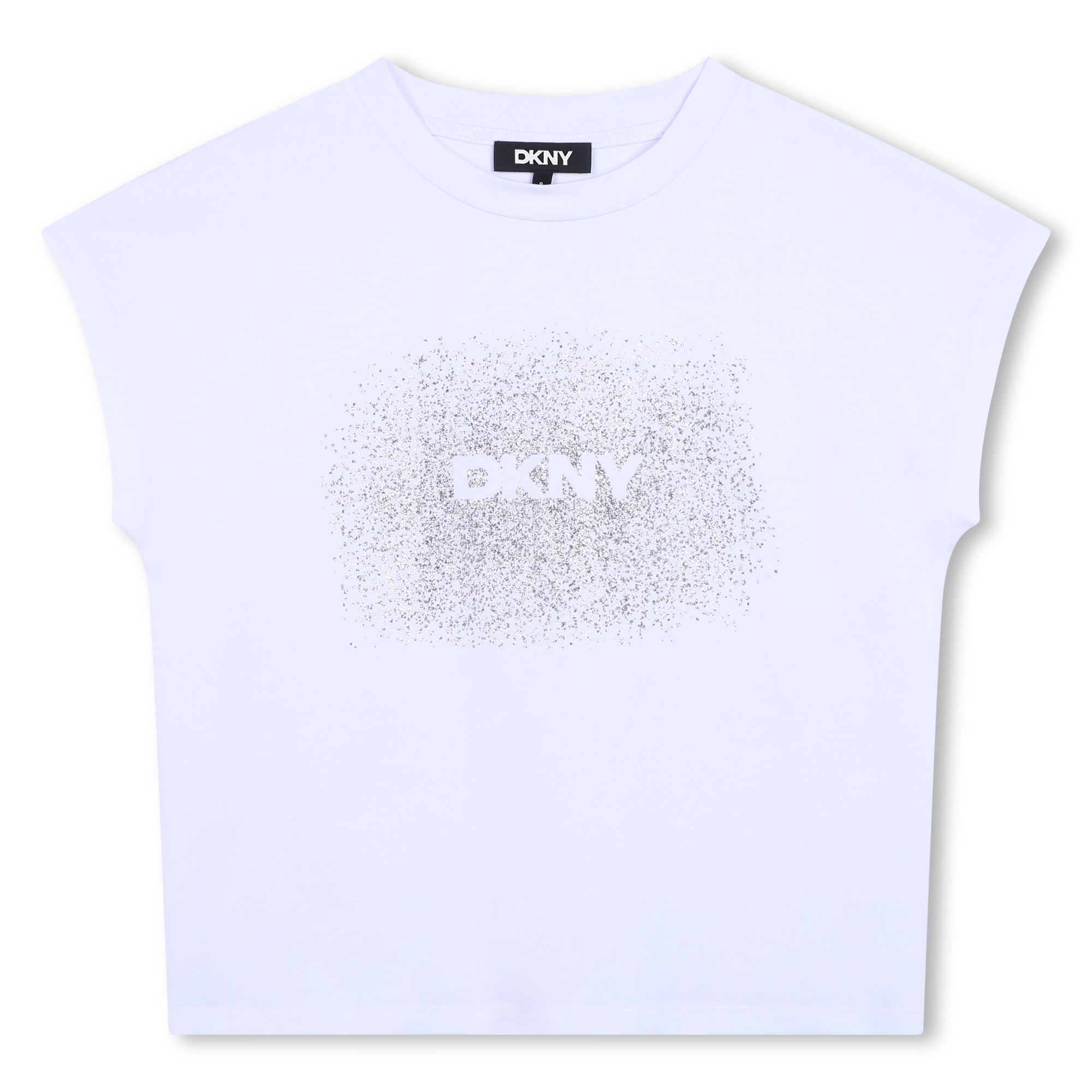 White Short Sleeves Kids Tee-Shirt DKNY