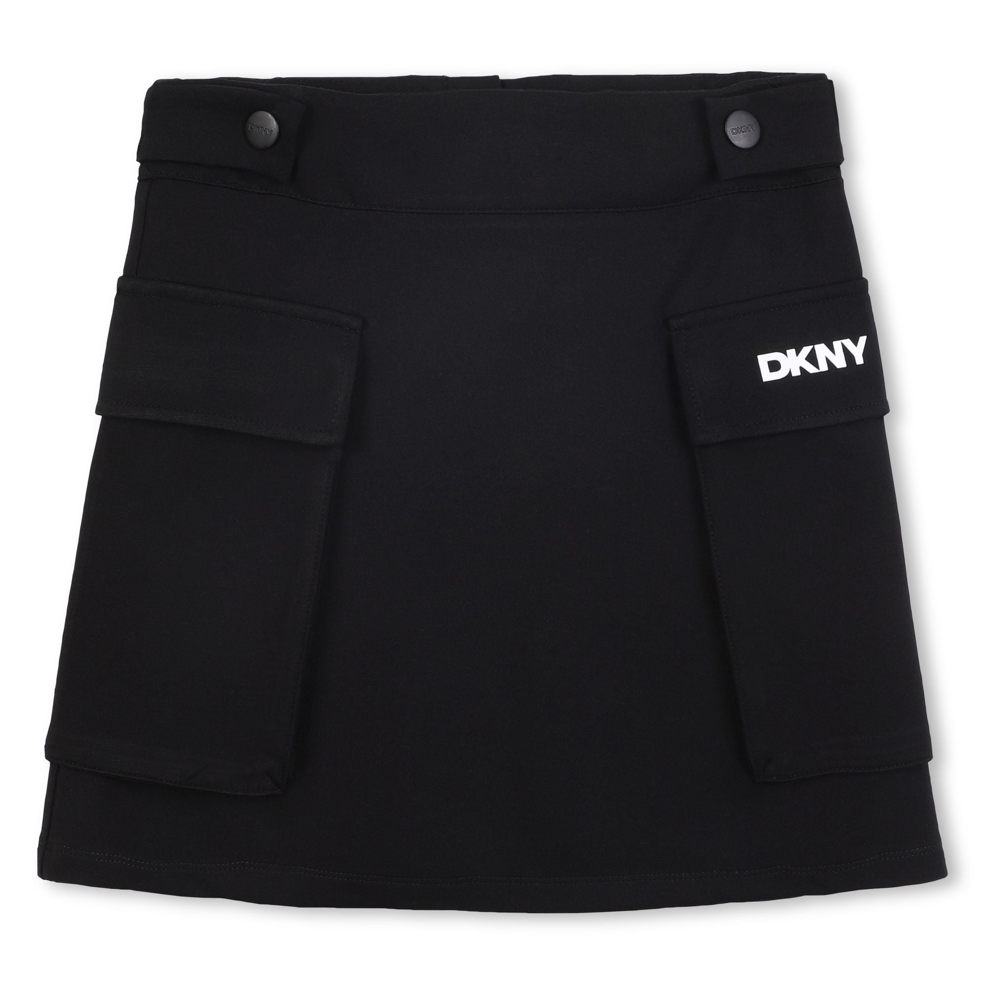 Milano Skirt with Snap Band Waist and Printed Front Illustration DKNY