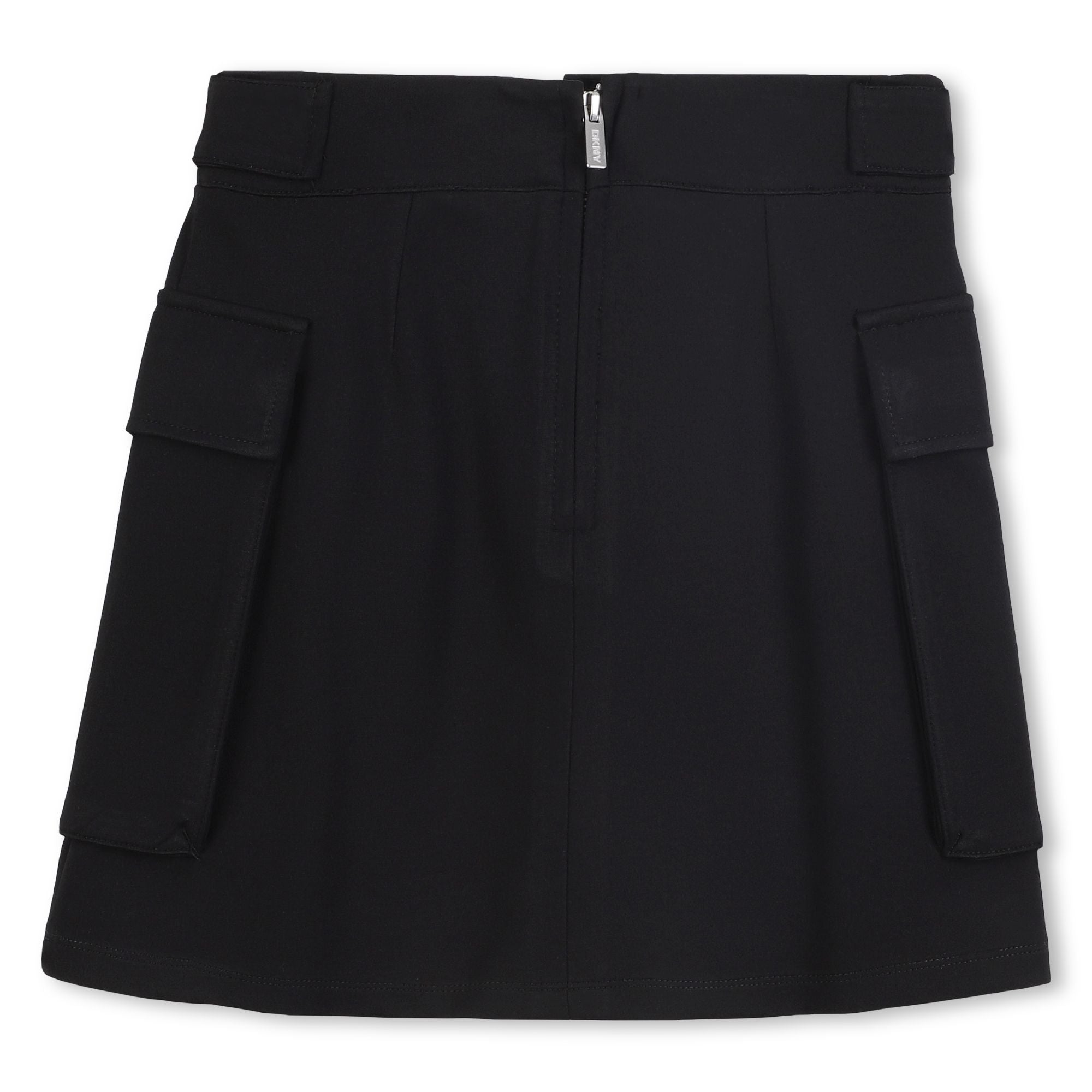 Milano Skirt with Snap Band Waist and Printed Front Illustration DKNY