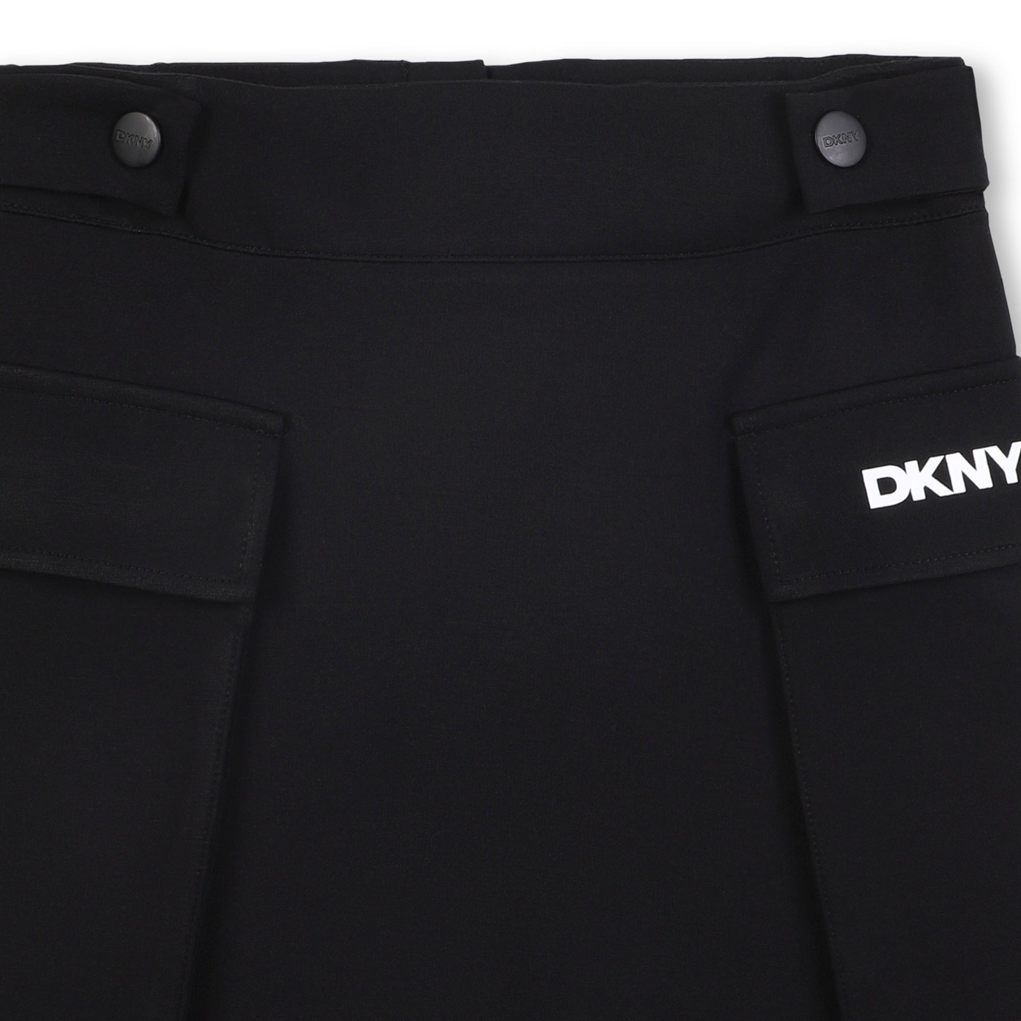 Milano Skirt with Snap Band Waist and Printed Front Illustration DKNY