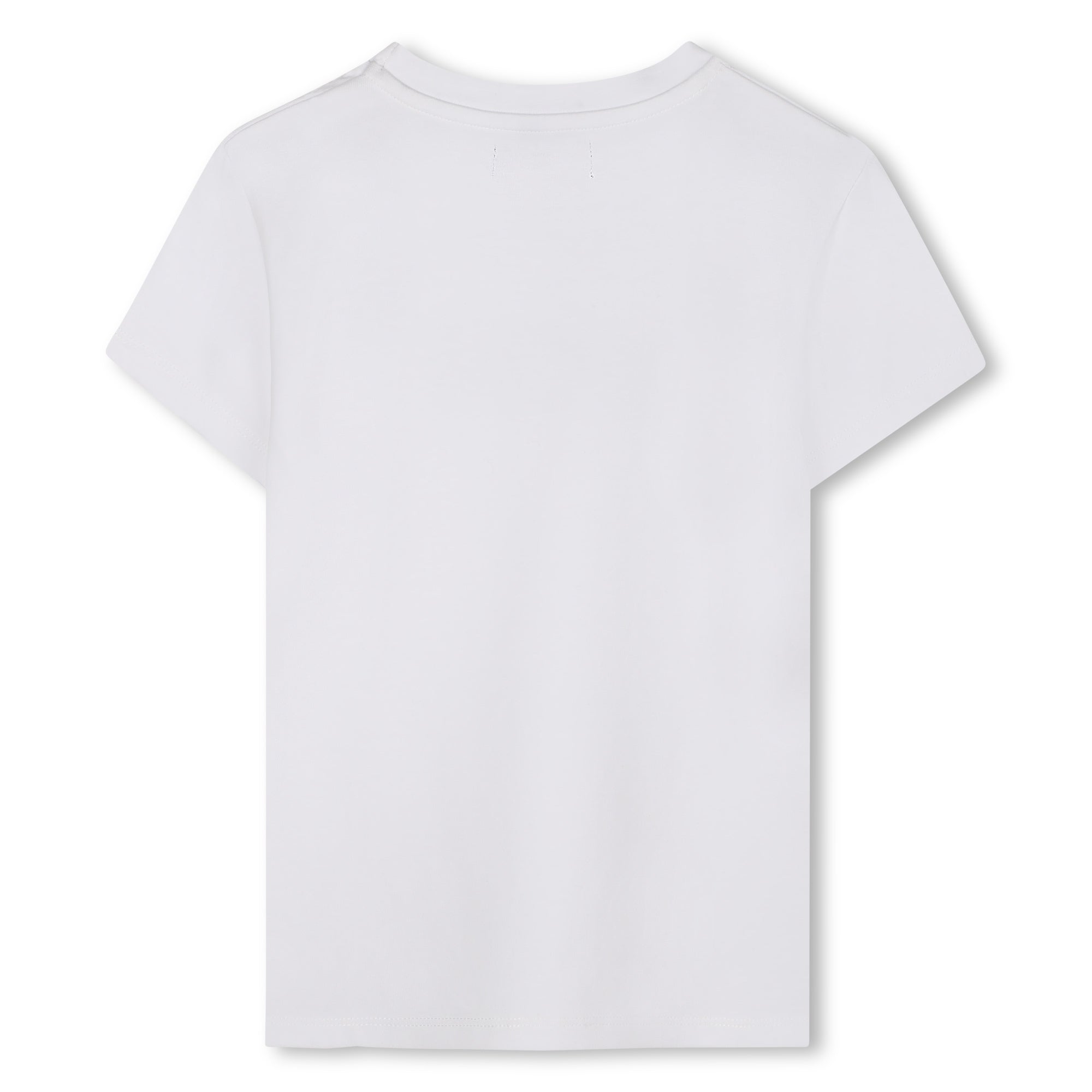 Studded Logo Stretch Cotton T-Shirt for Girls DKNY