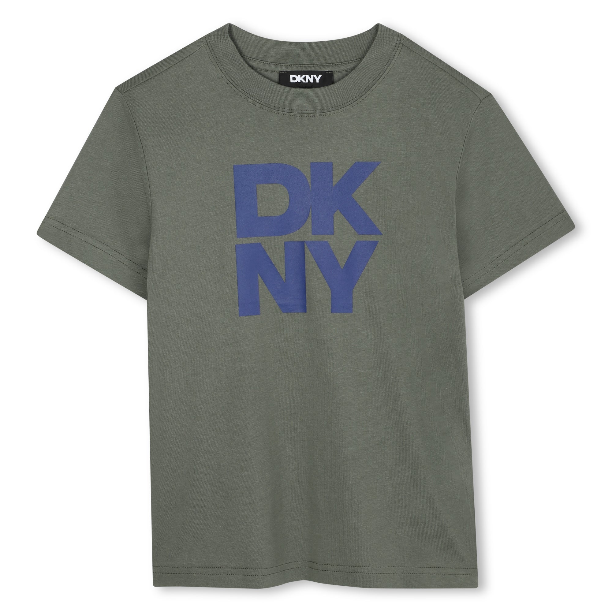 Organic Cotton Short Sleeve T-Shirt with Printed Front Illustration DKNY
