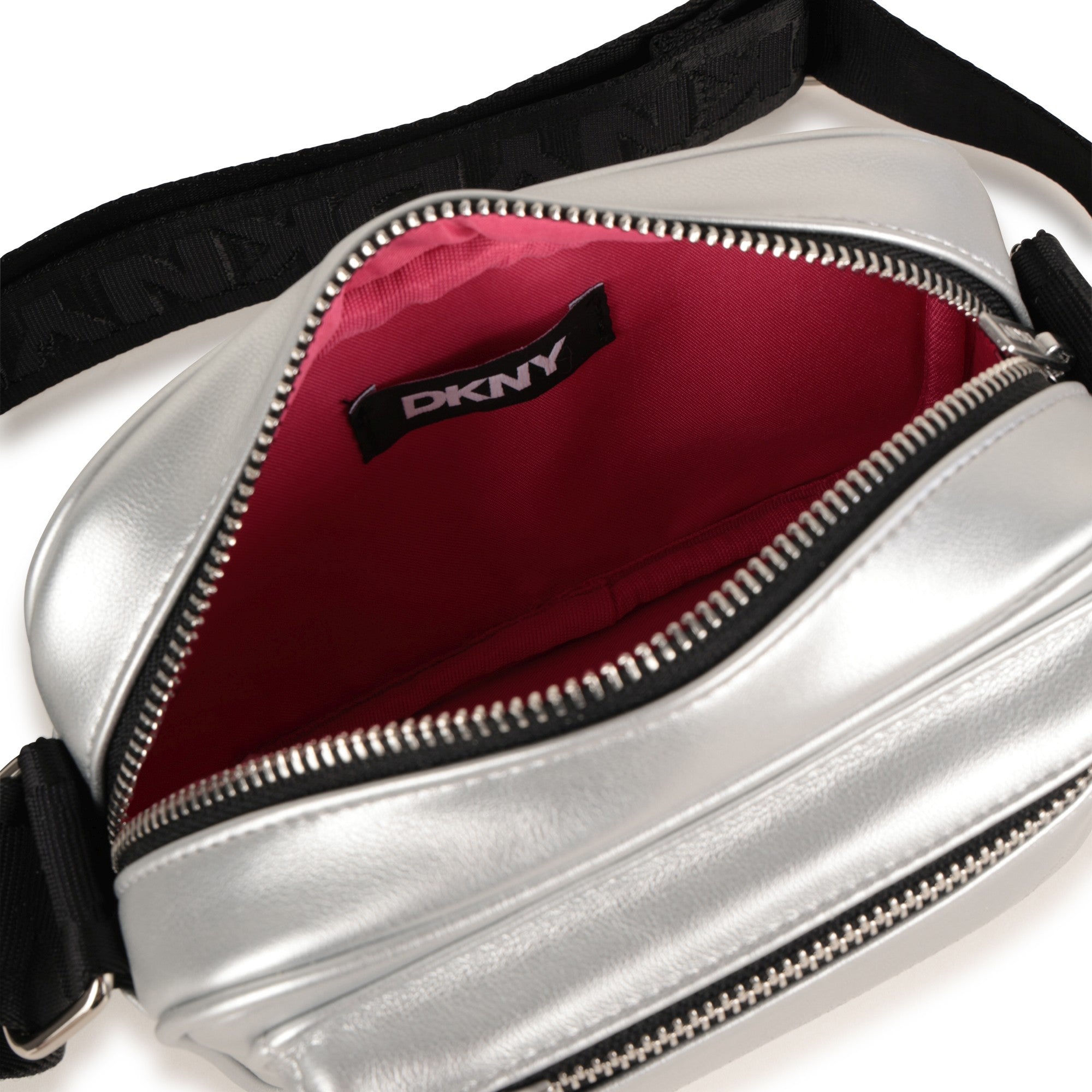 Silver Crossbody Bag for Girls DKNY