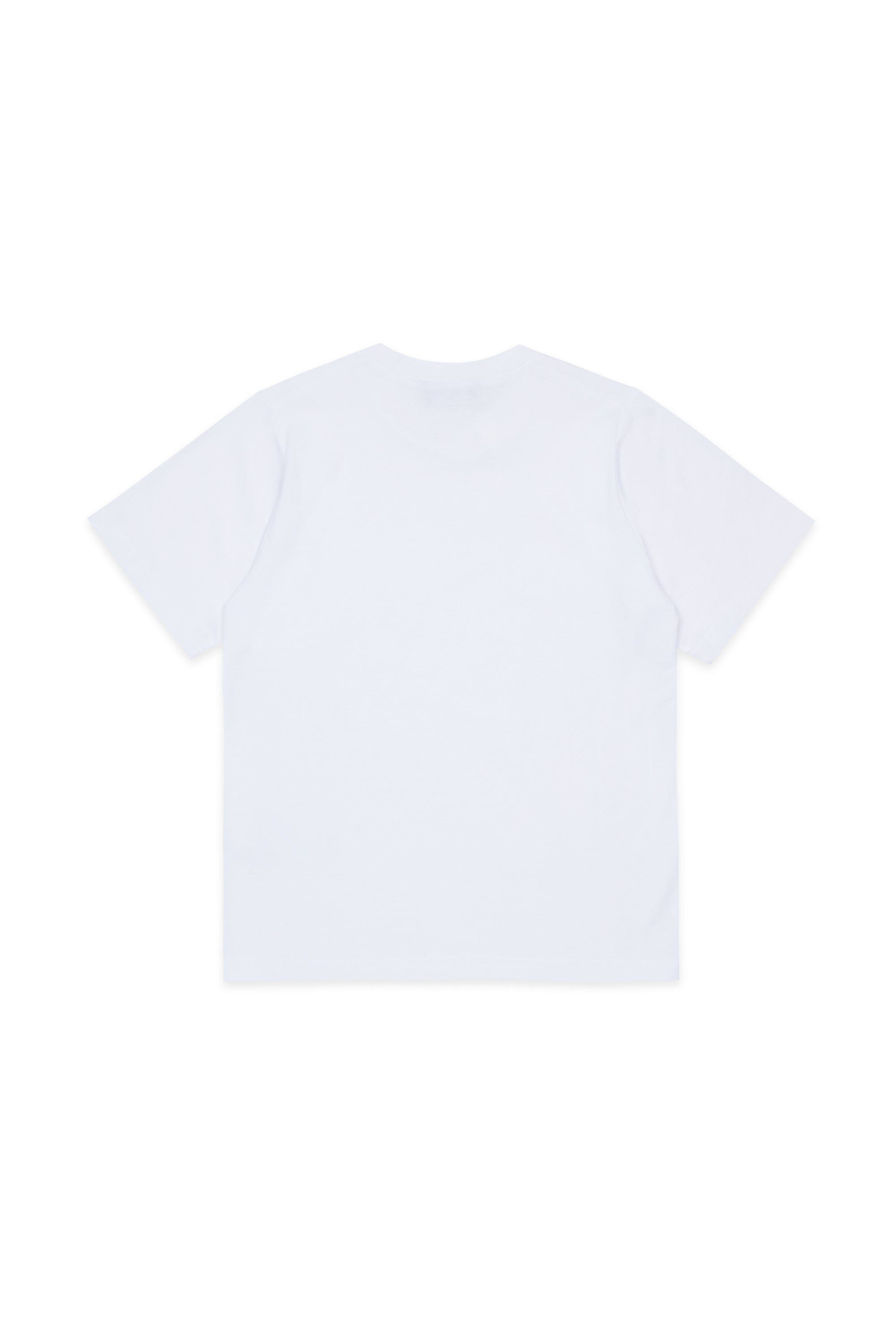 White Cotton Slouch Fit T-Shirt for Kids Dsquared Kid