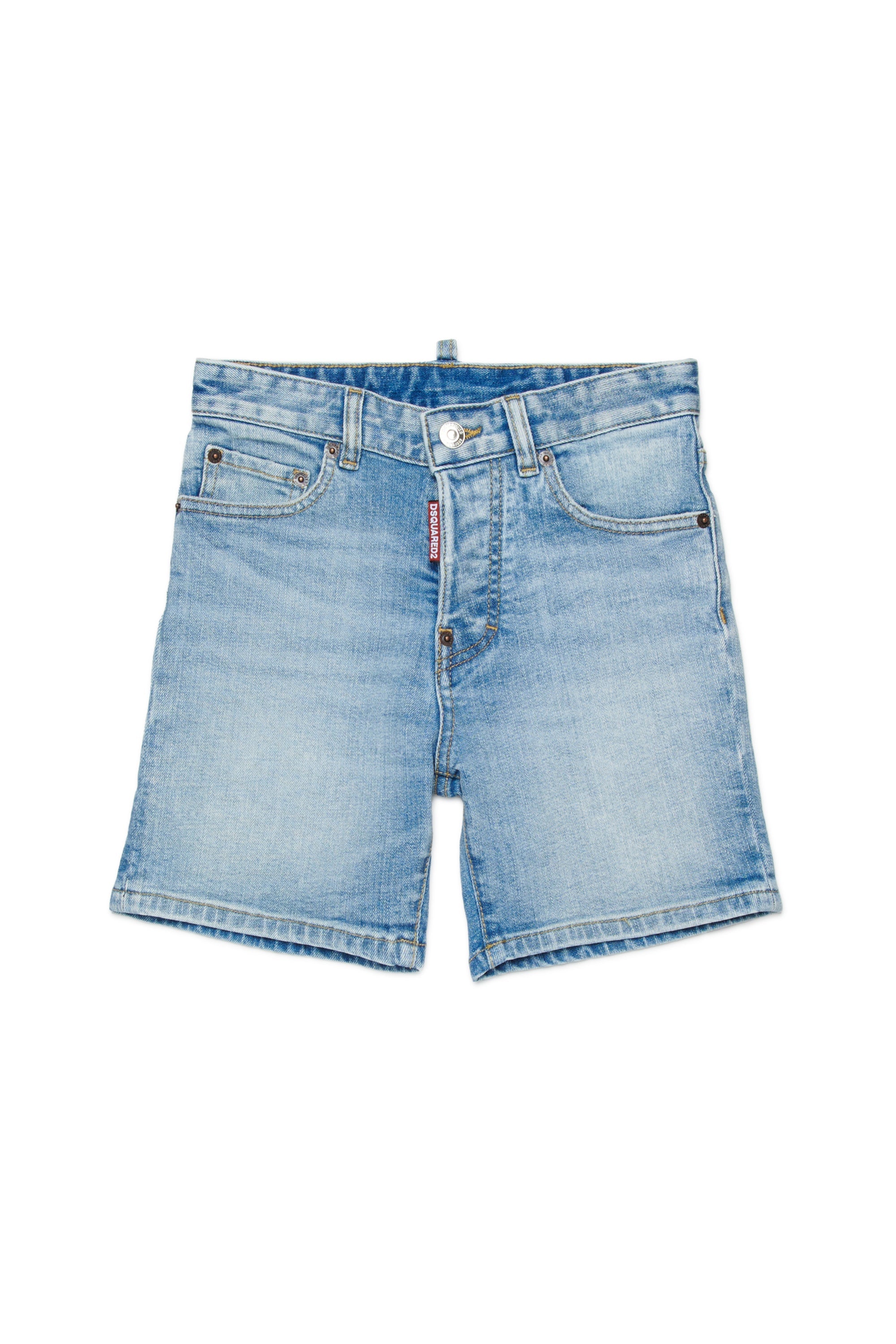Light Wash Denim Shorts for Kids Dsquared Kid
