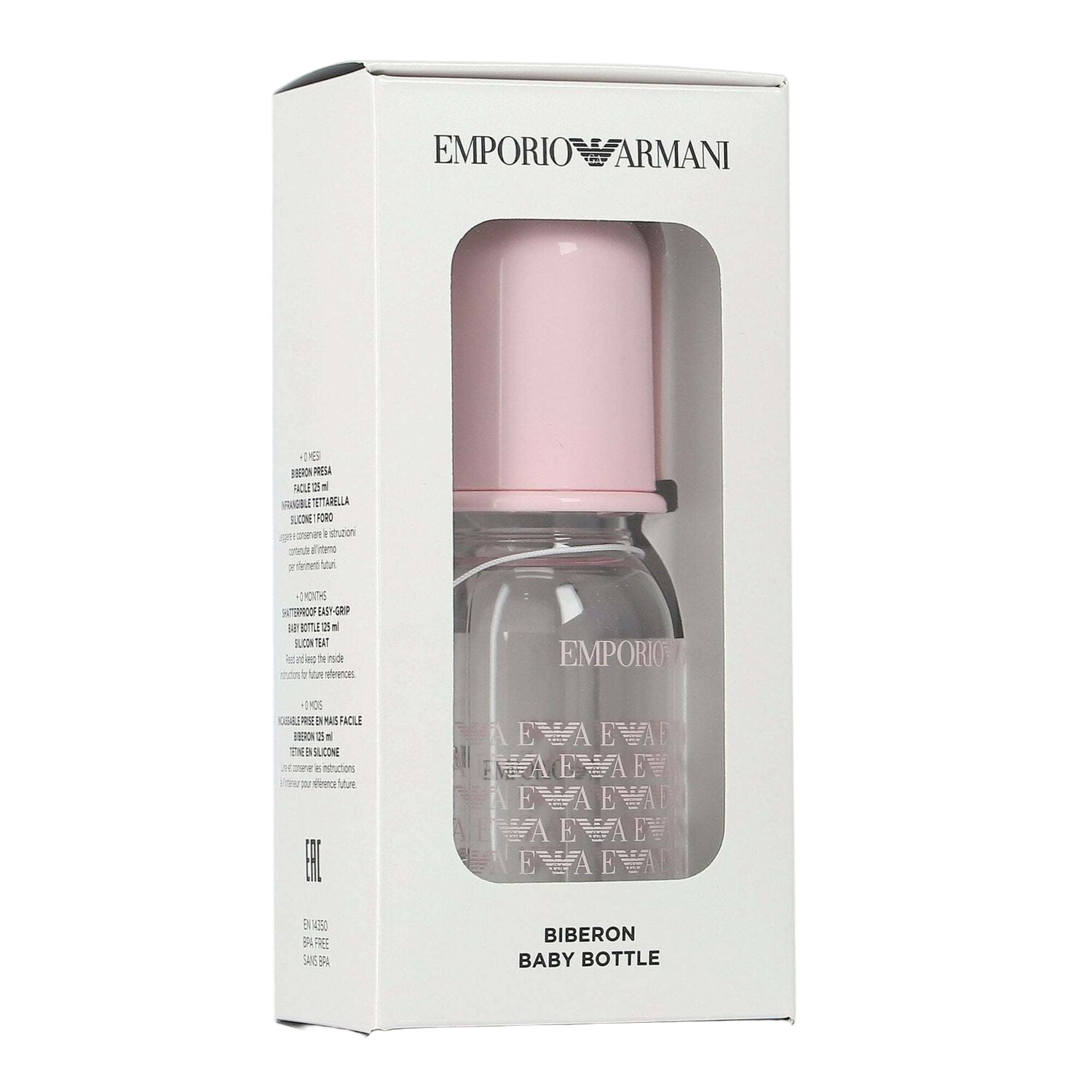 Baby 125ml Bottle In Pink Blue & White Emporio Armani