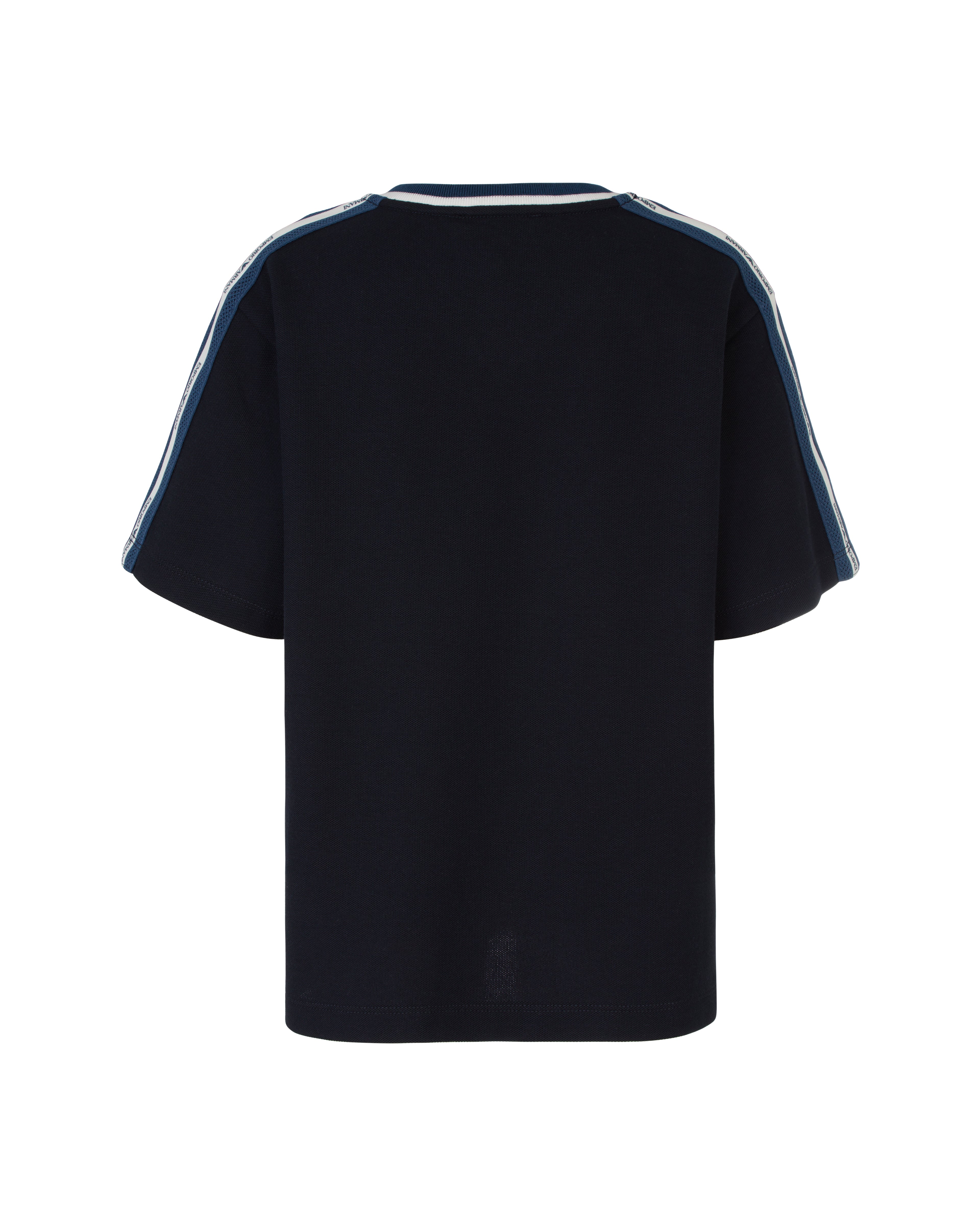 V-Neck T-Shirt with Contrast Trim Emporio Armani