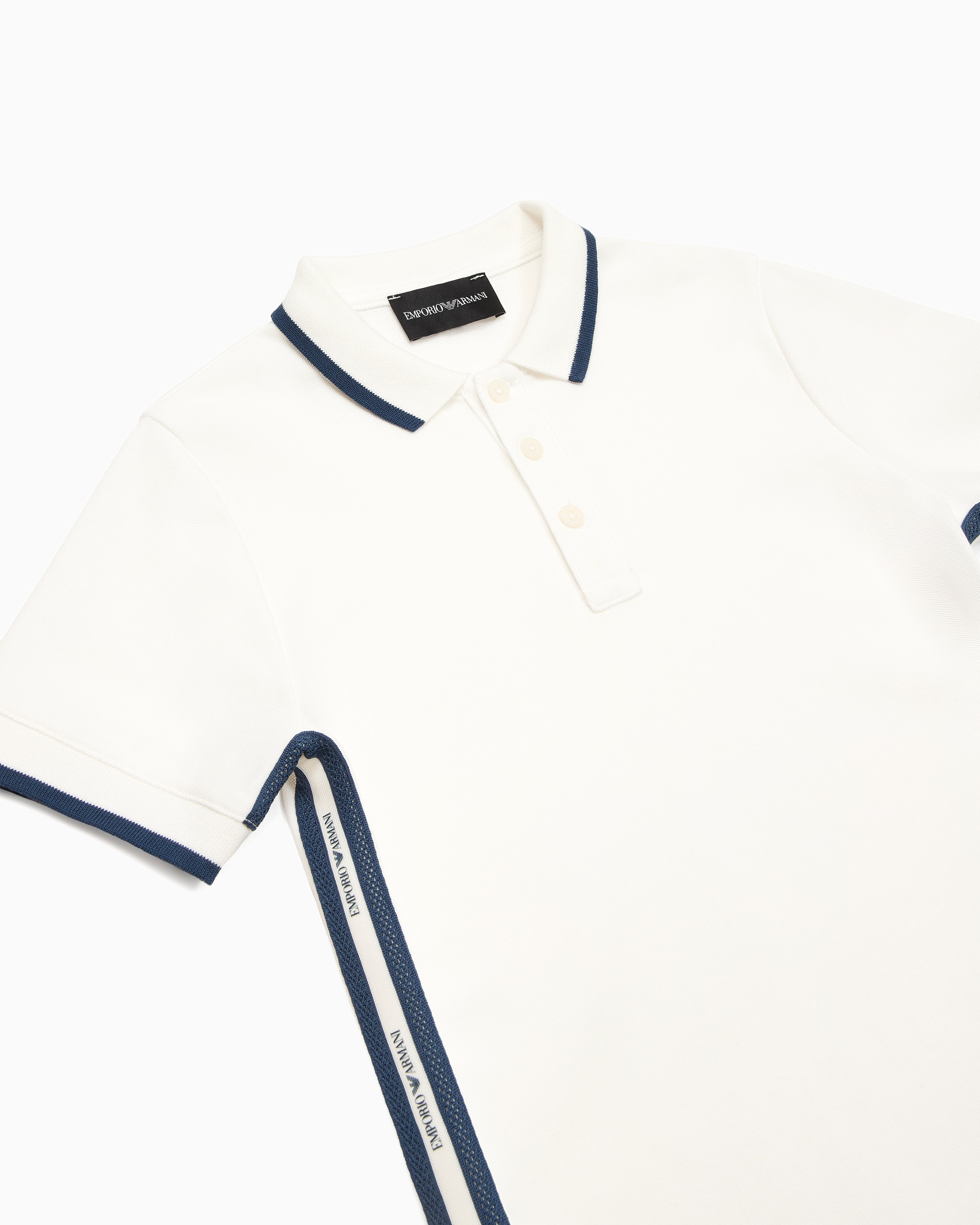Classic Polo Shirt with Contrast Trim Emporio Armani