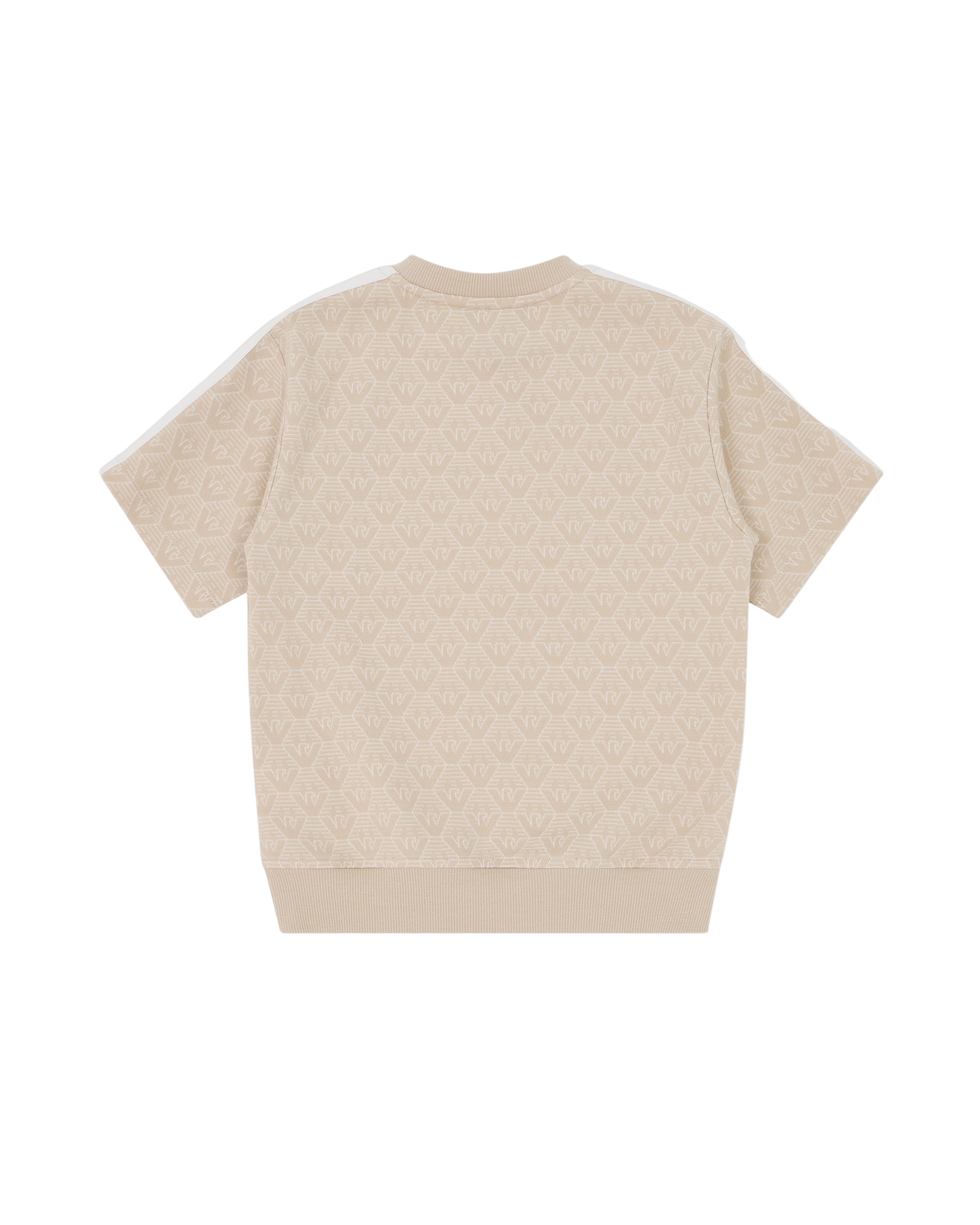 Monogram Print Short-Sleeve T-Shirt Emporio Armani