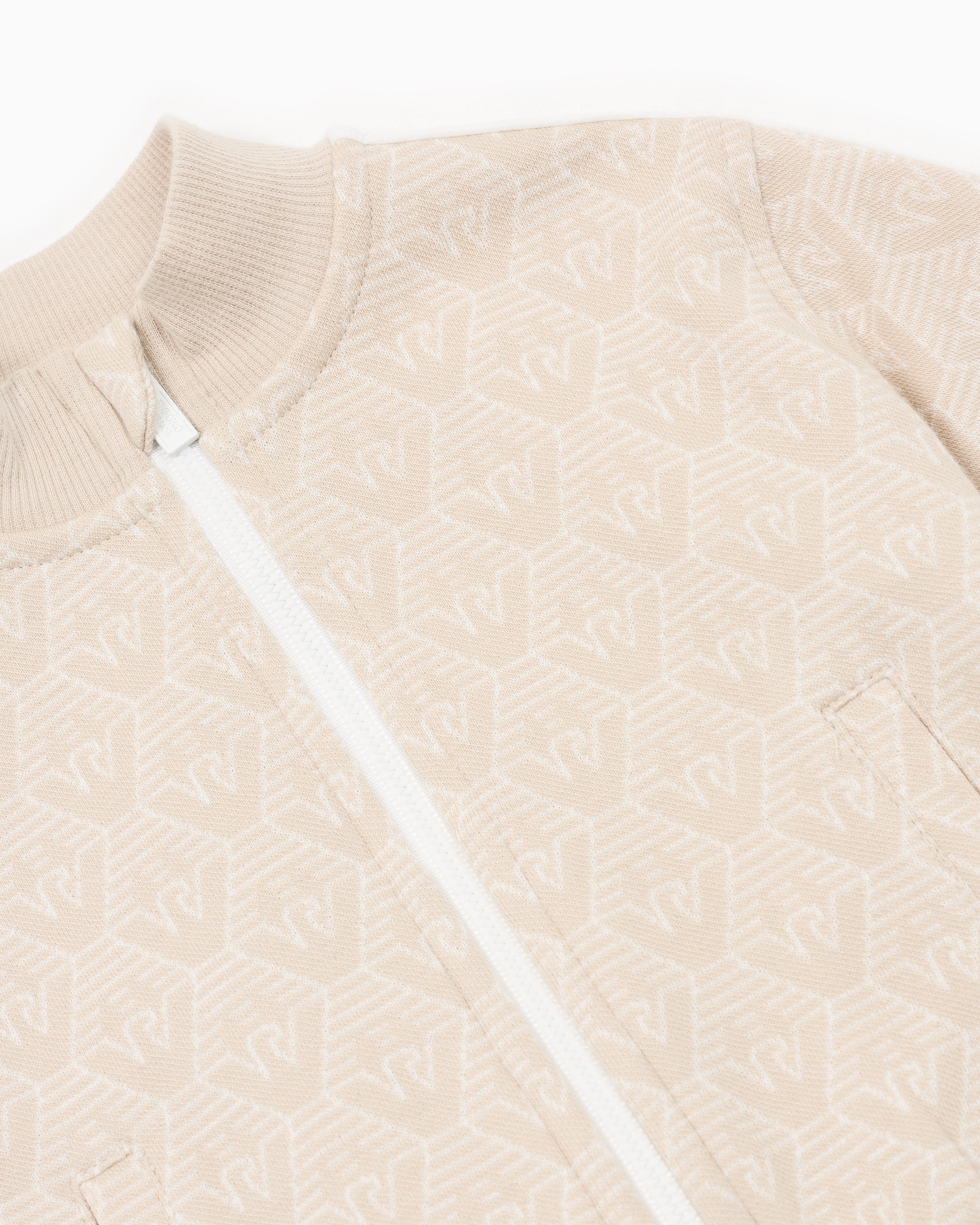 Luxury Monogram Zip-Up Sweatshirt for Babies Emporio Armani