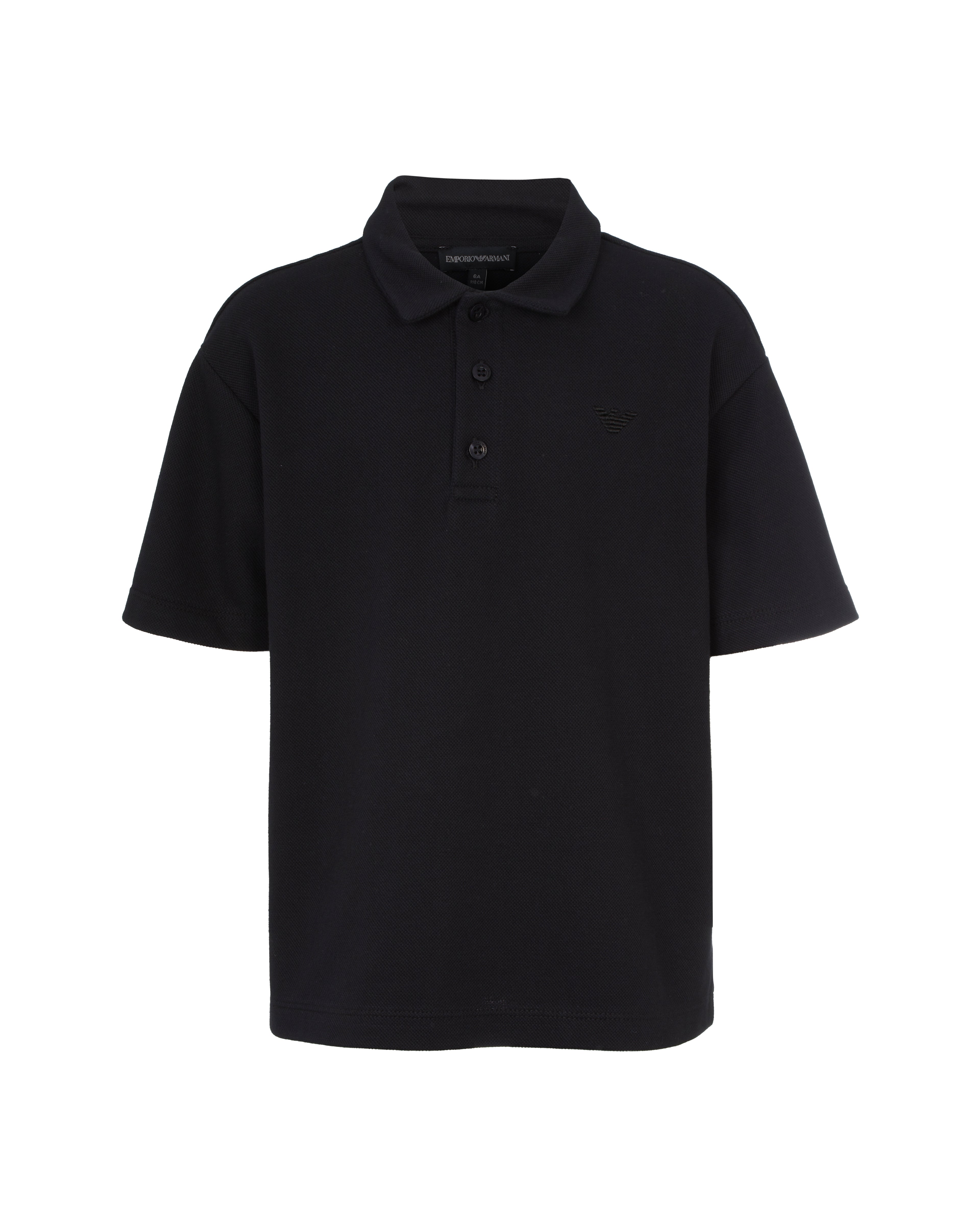 Essential Cotton Polo Shirt – Black