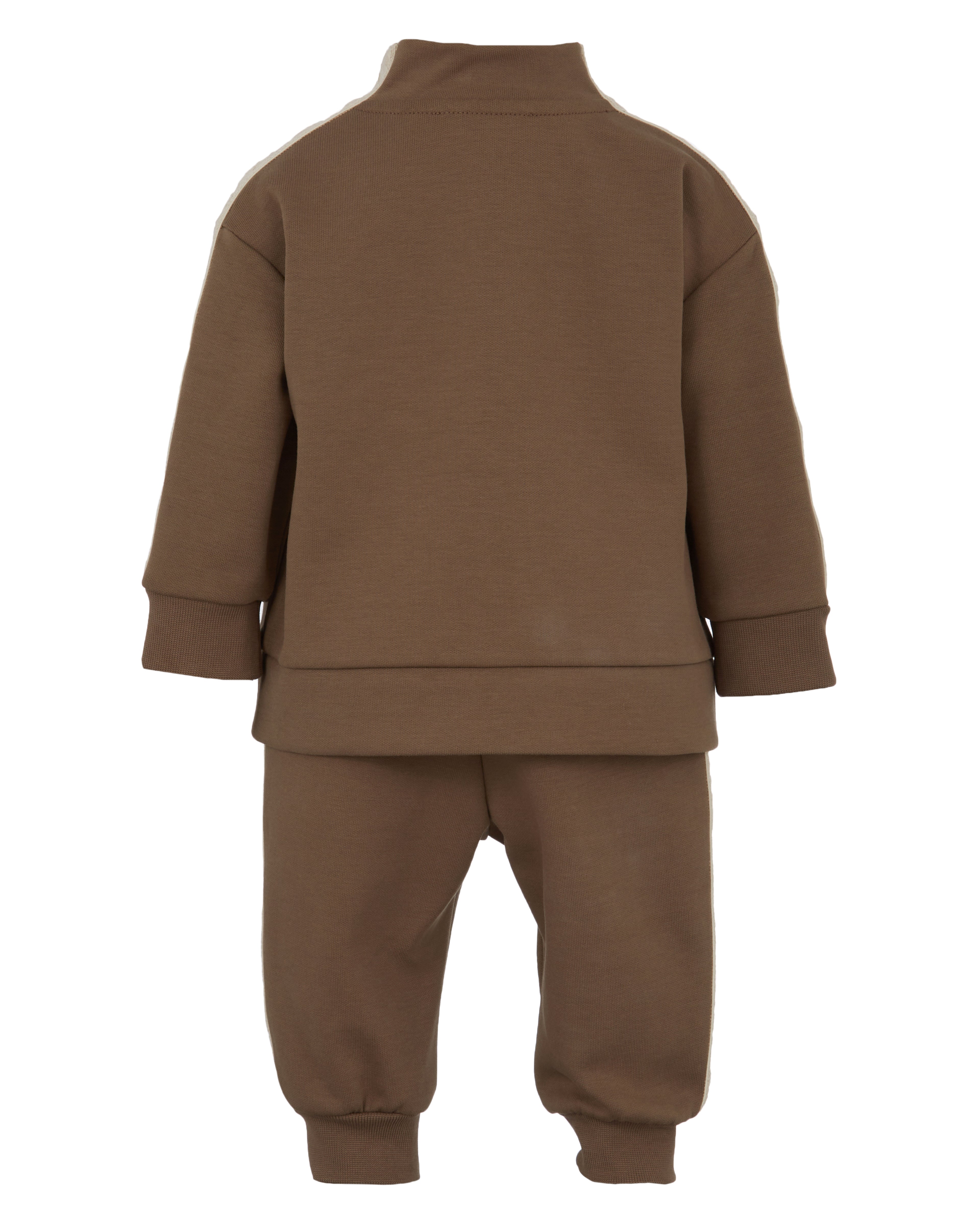 Baby Zip-Up Tracksuit in Chocolate