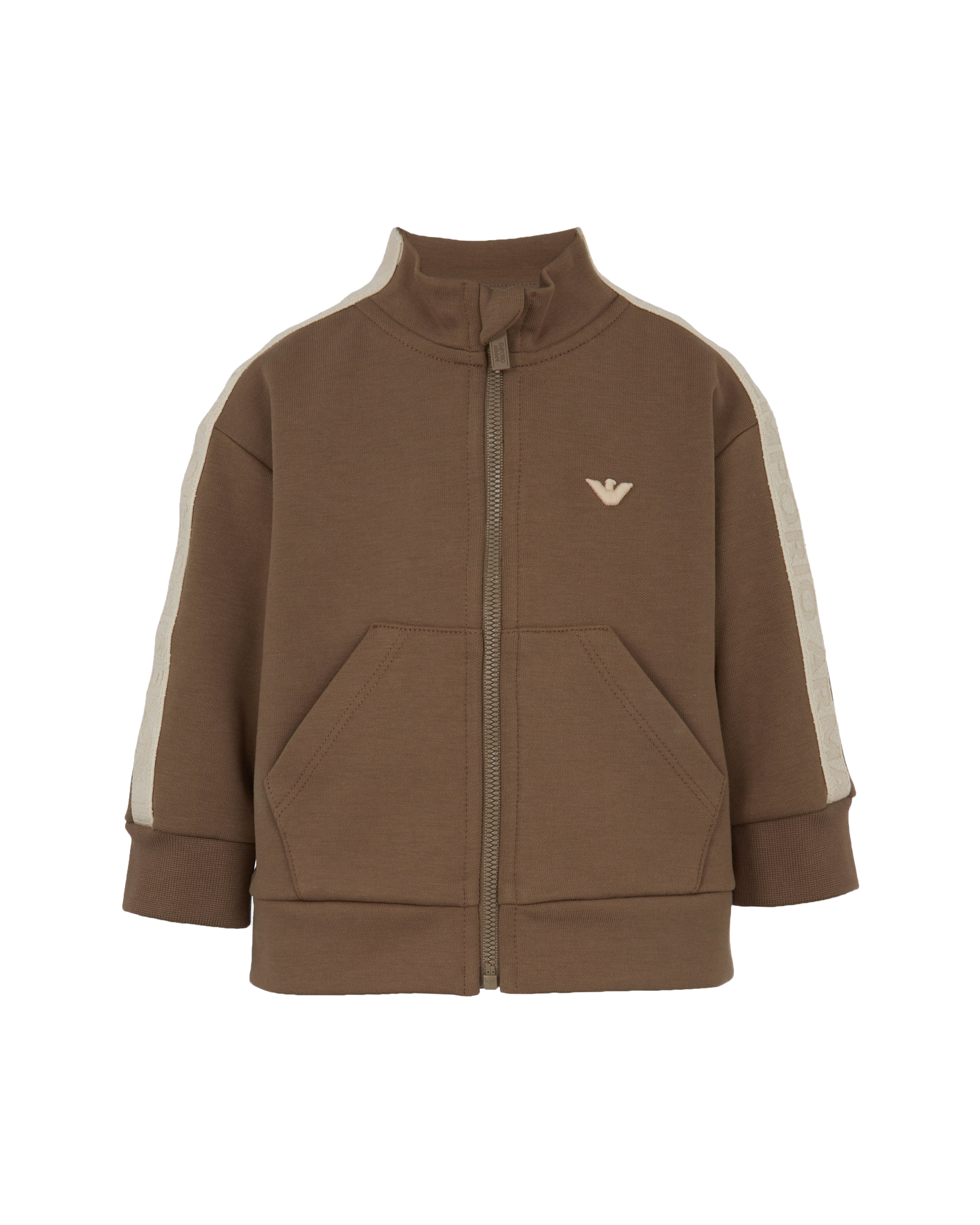 Baby Zip-Up Tracksuit in Chocolate Emporio Armani