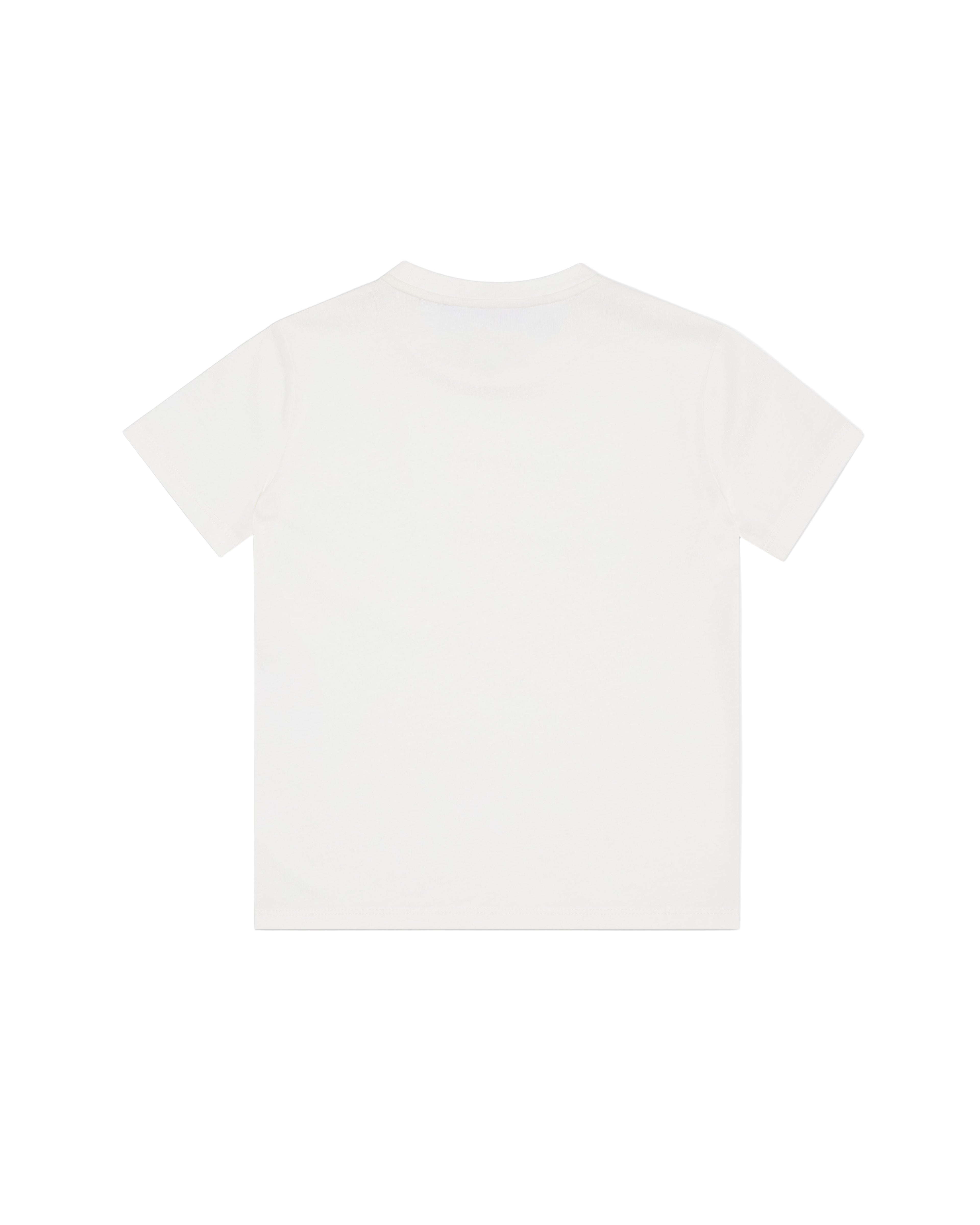 Classic White Cotton Tee for Kids Emporio Armani