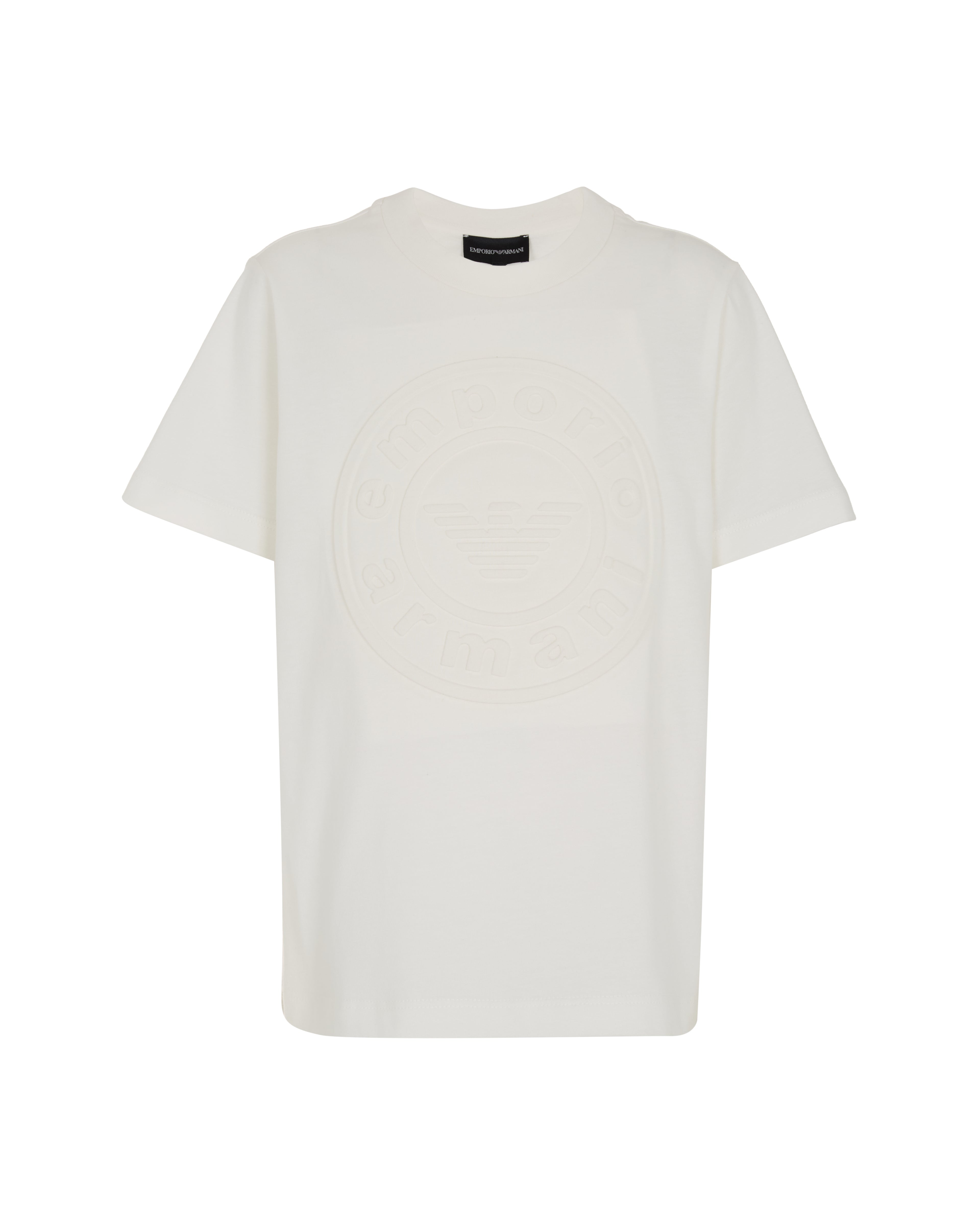 Organic Cotton Jersey T-Shirt with Logo Emporio Armani