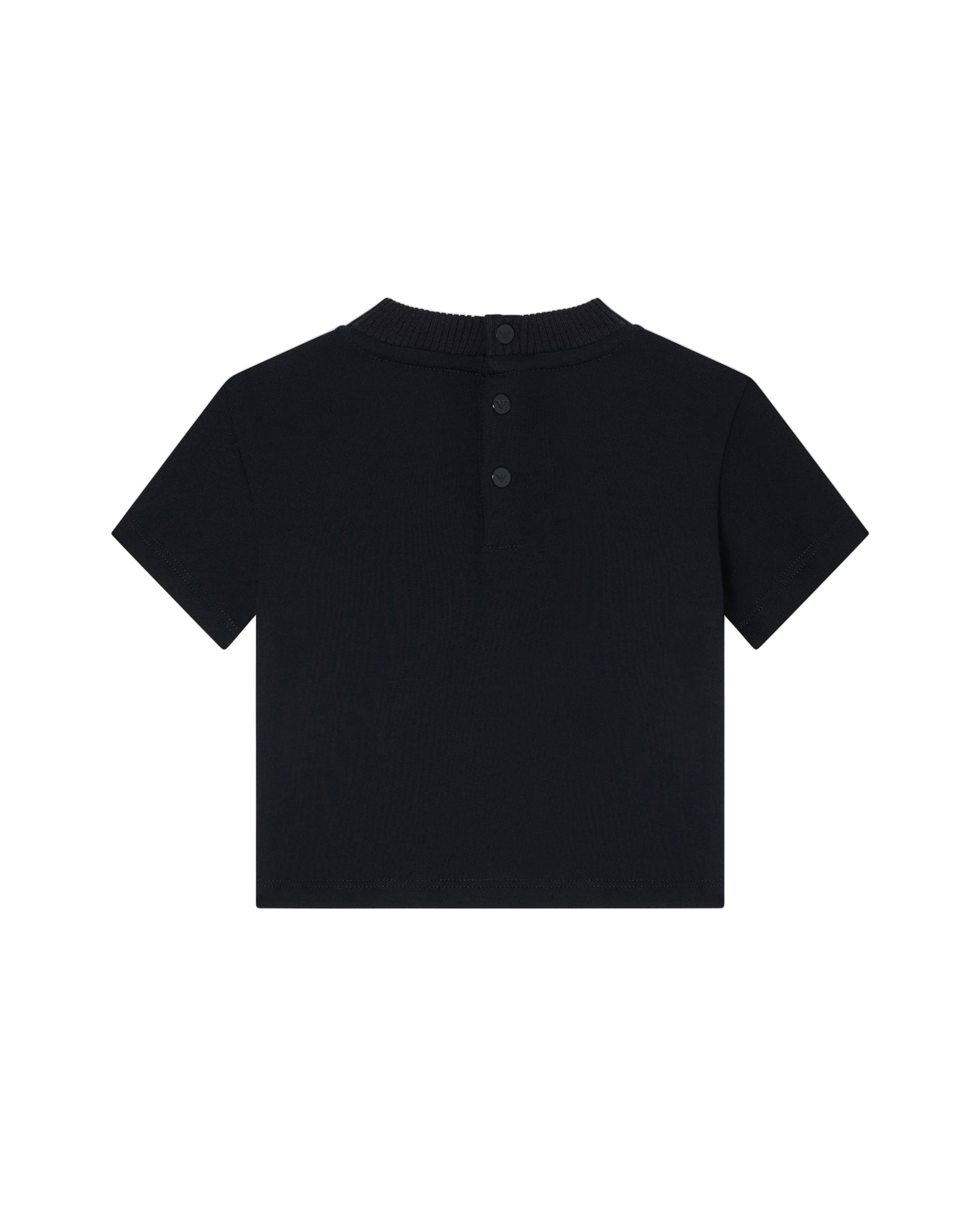 Baby Cotton T Shirt with Logo, Navy