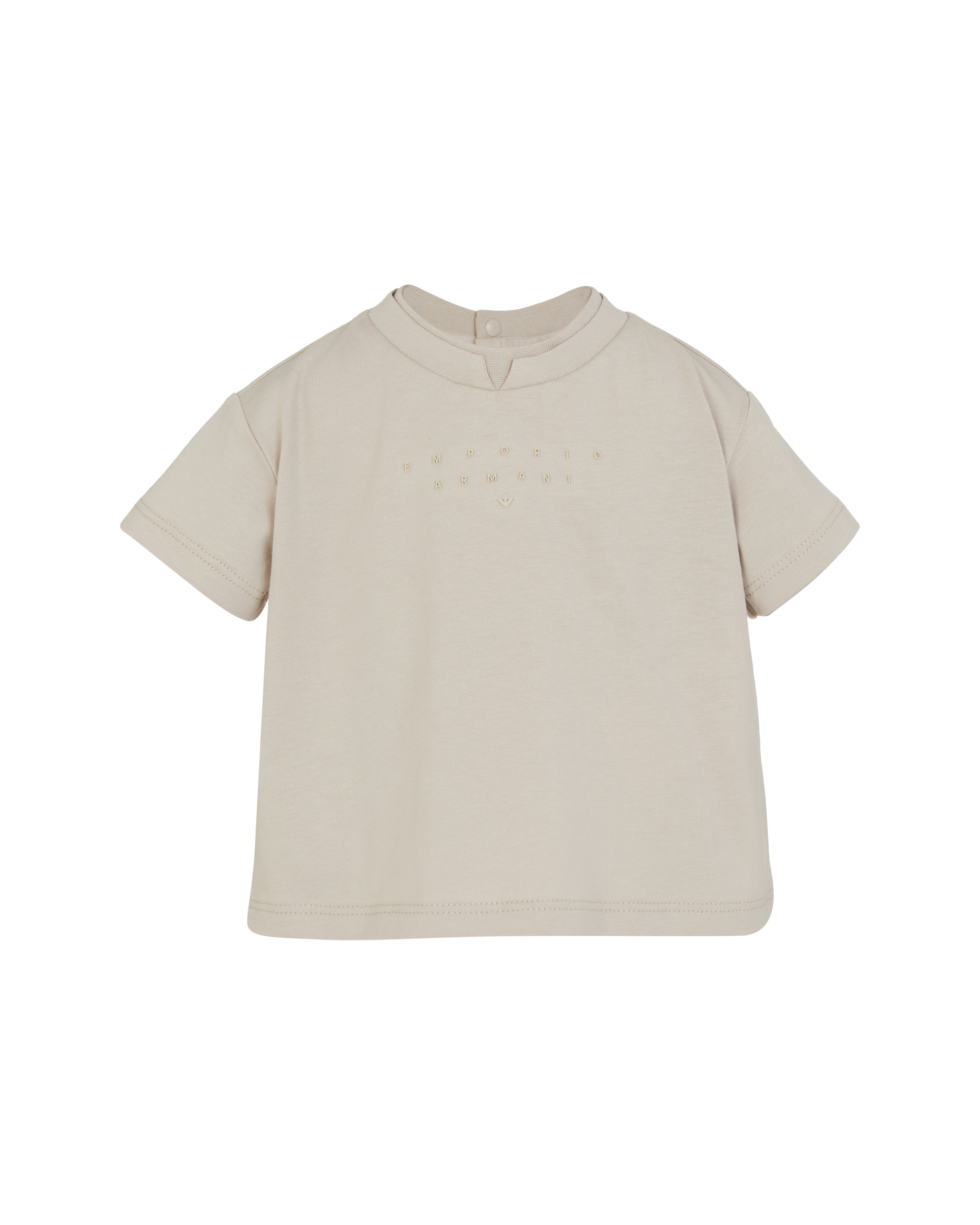 Studded Logo Tee & Herringbone-Trim Shorts Set Emporio Armani